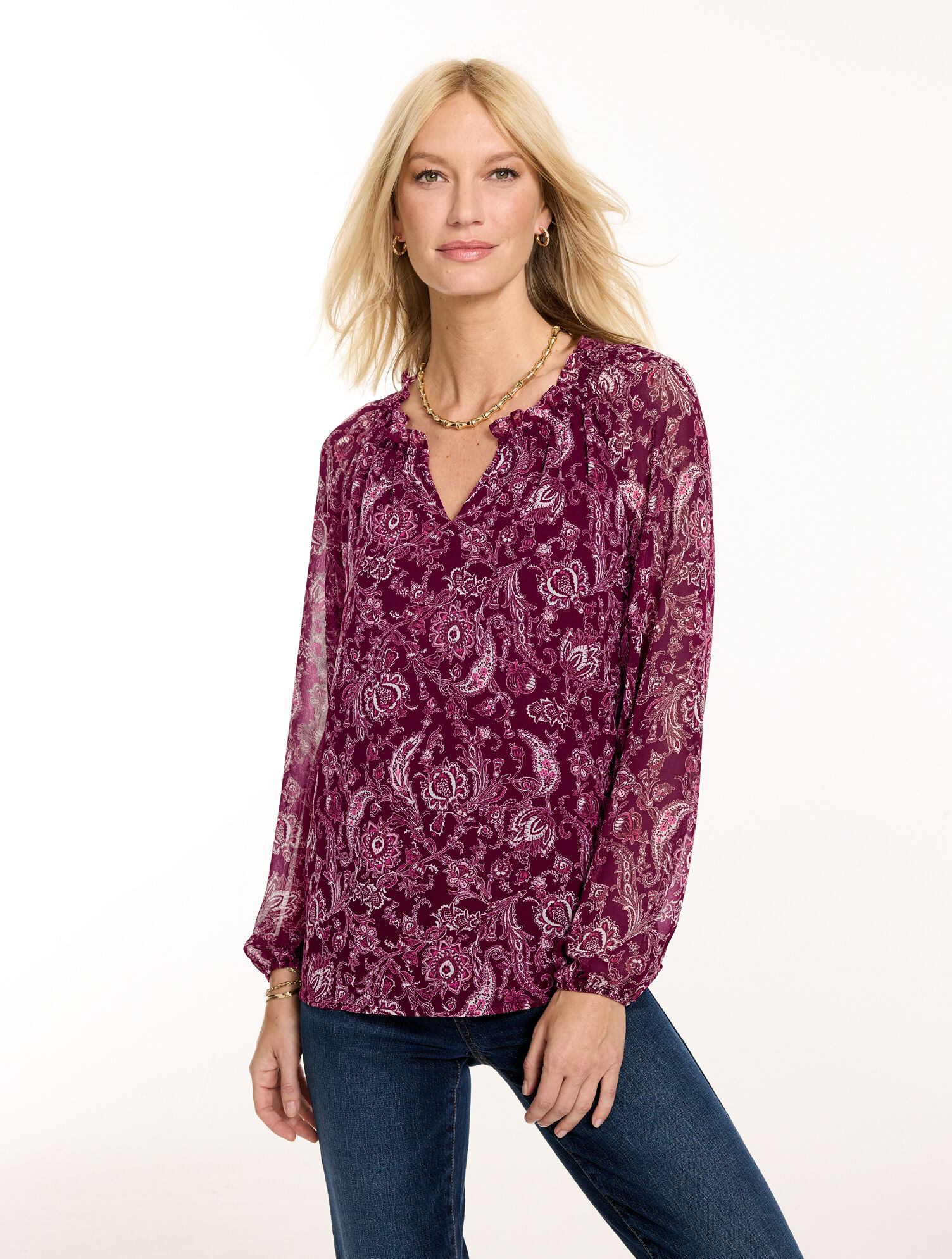 Smocked Top - Exquisite Paisley