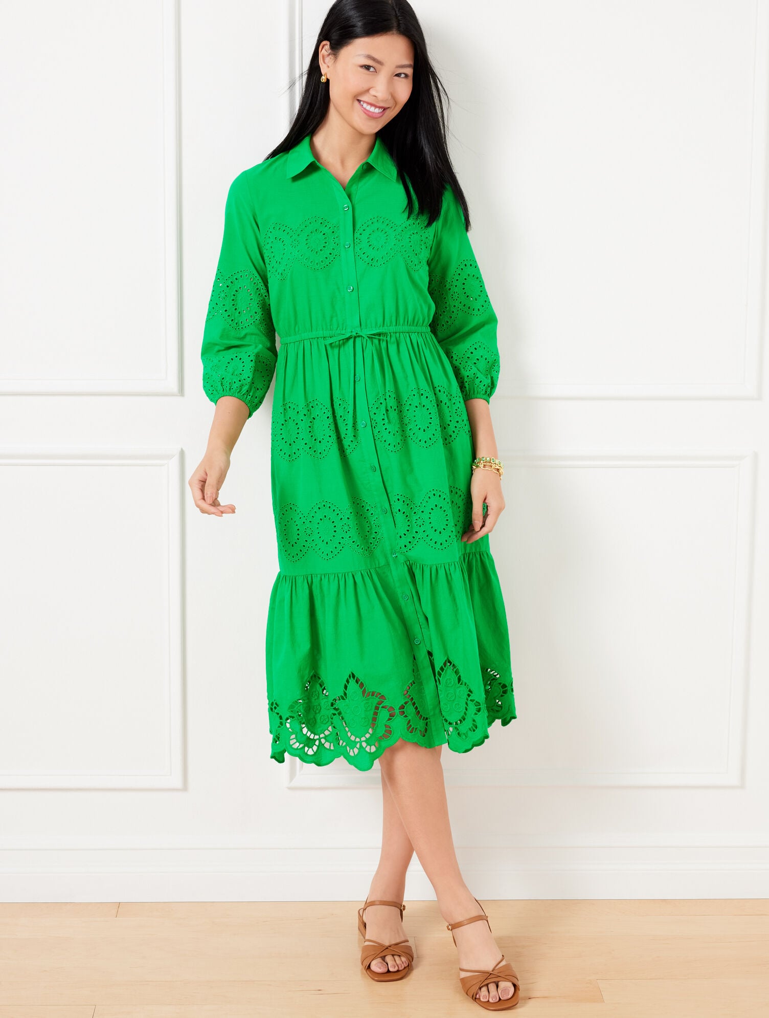 embroidered dress cream Sea | Sofia Dress | S main image 0
