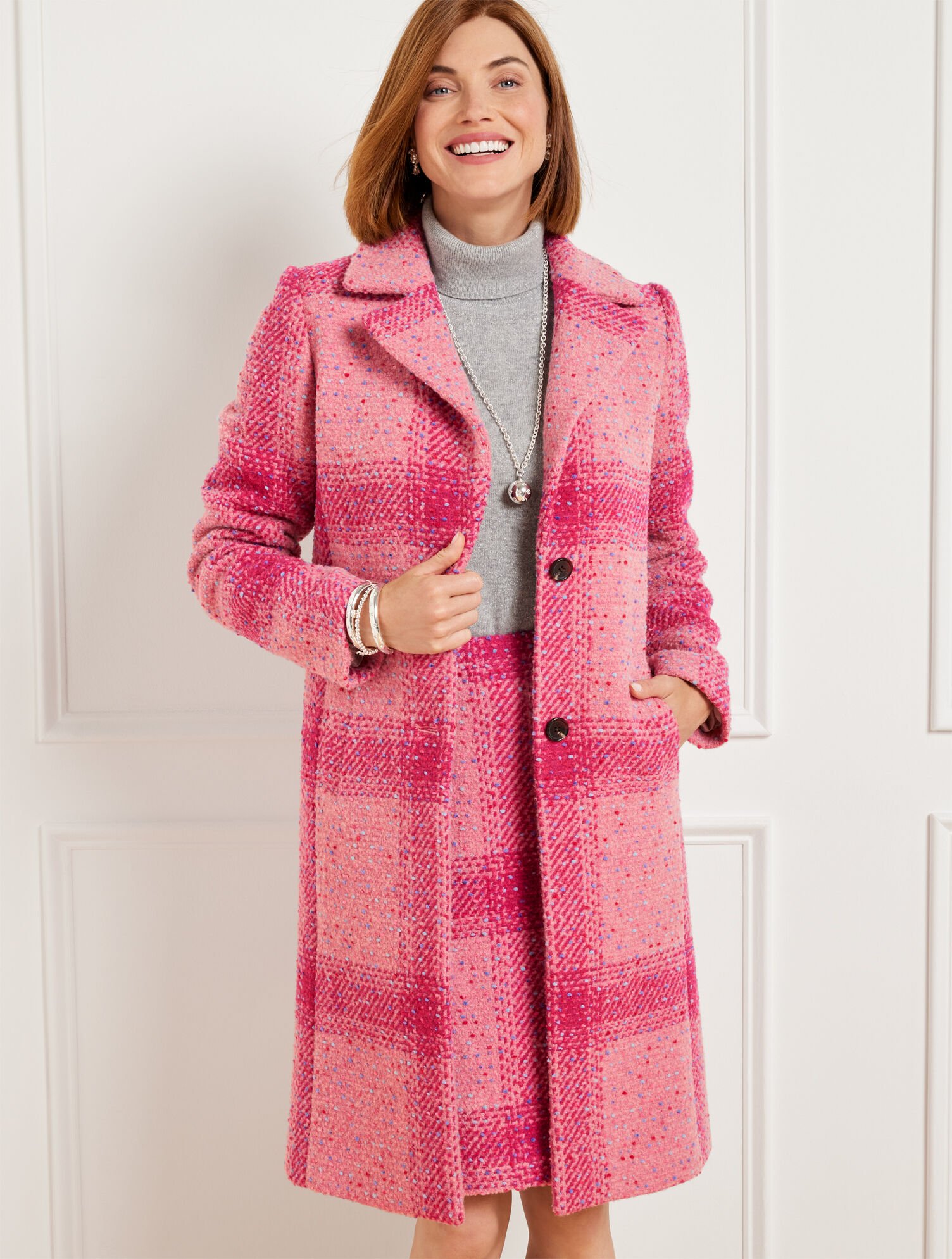 ジャケット・アウター British classical long coat pink British classical long coat pink British classic long coat ピンク