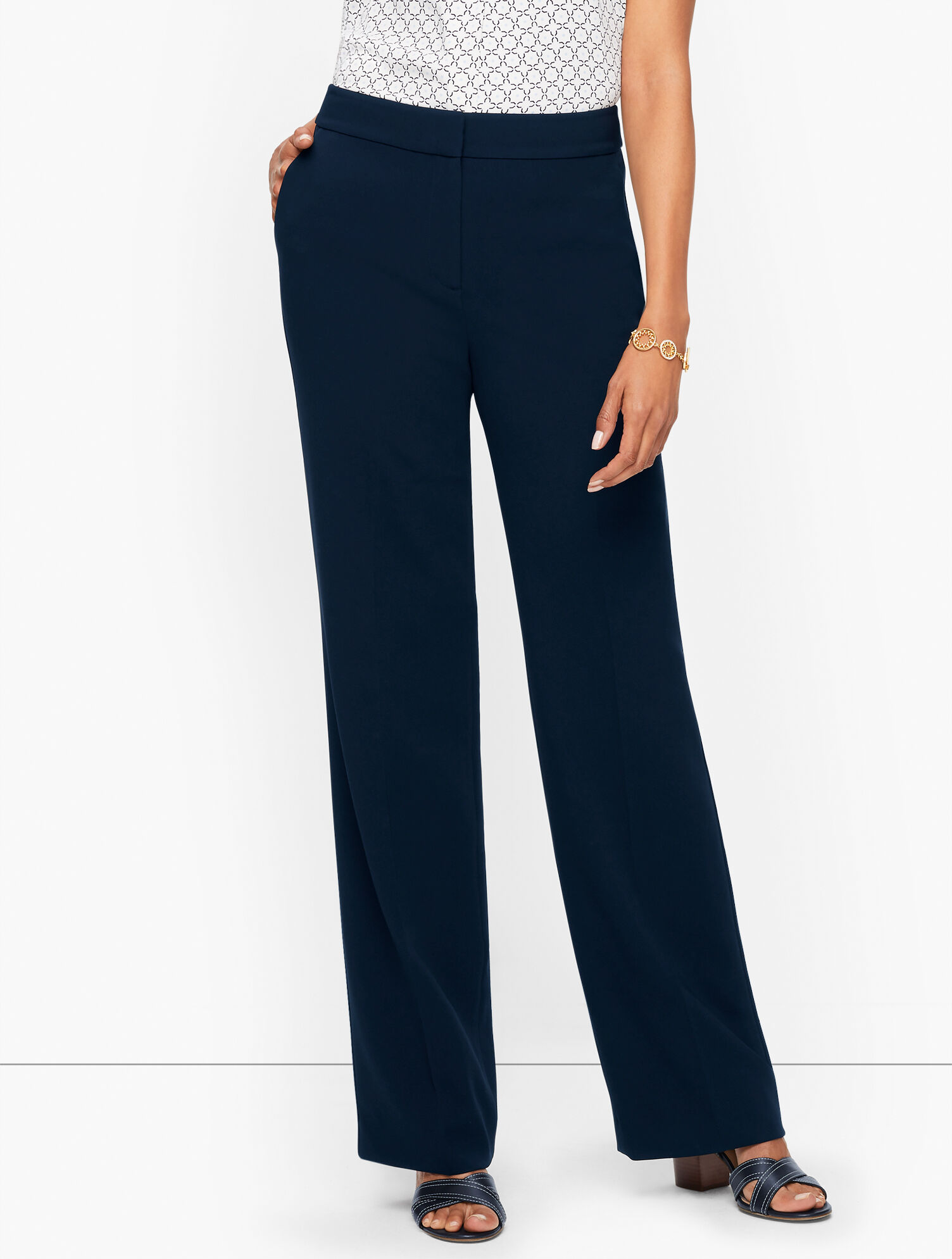 Easy Travel Wide Leg Pants