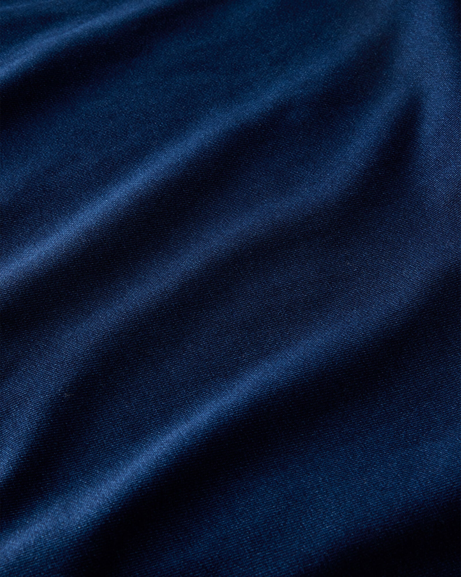 Indigo Cotton Terry Hoodie