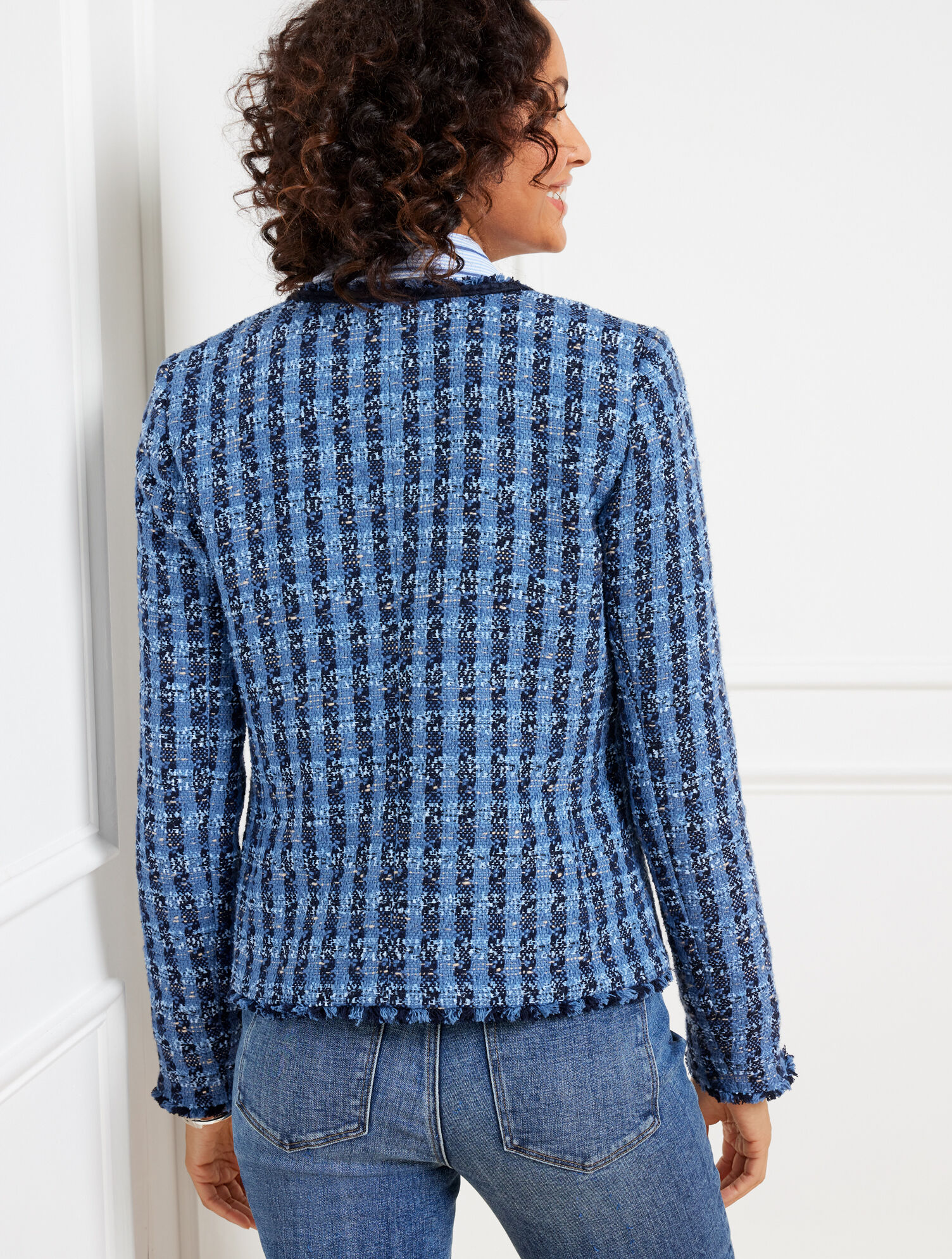 Exquisite Tweed Braid Trim Jacket | Talbots