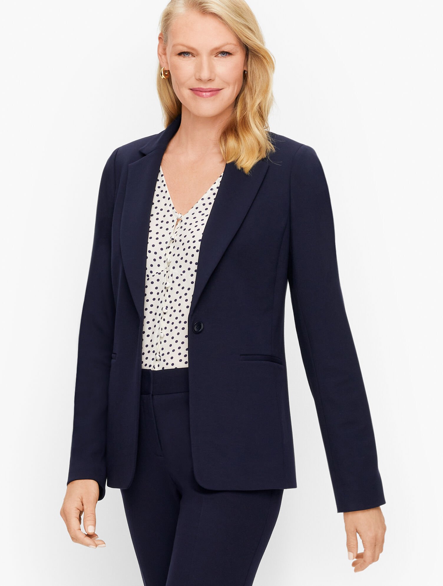 Italian Luxe Knit Blazer | Talbots