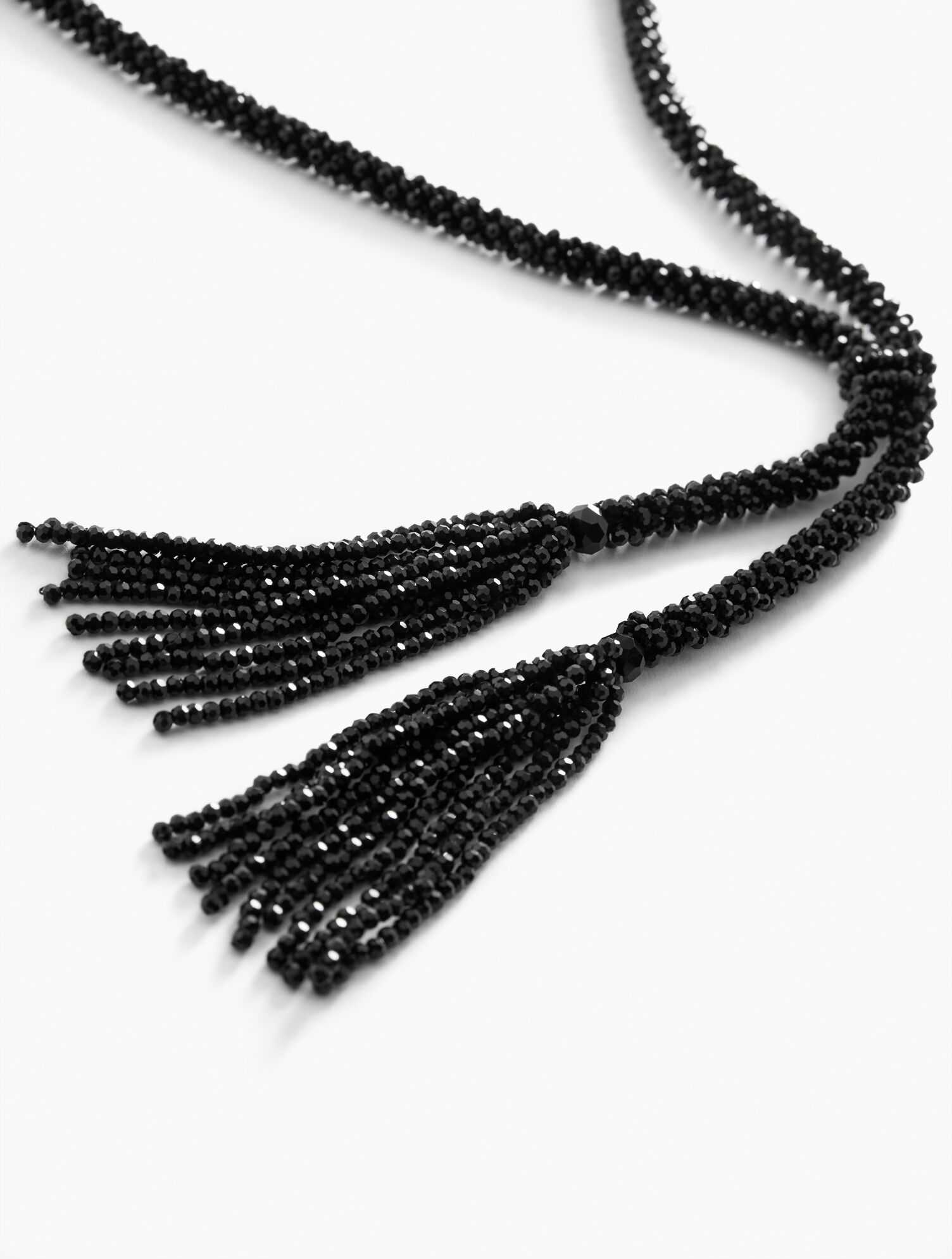 Beaded Tassel Necklace Talbots