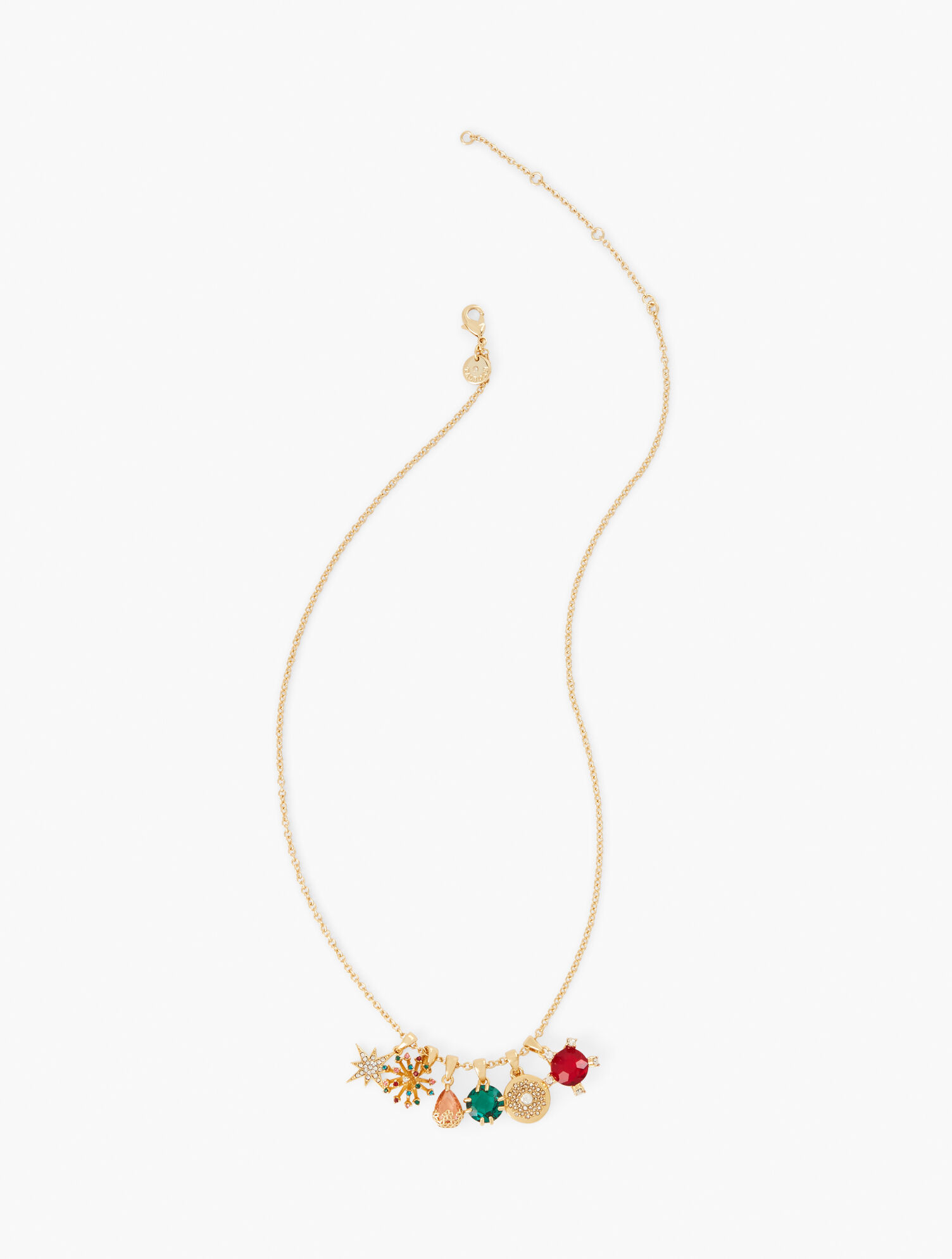 Holiday Charm Necklace And Earring Set