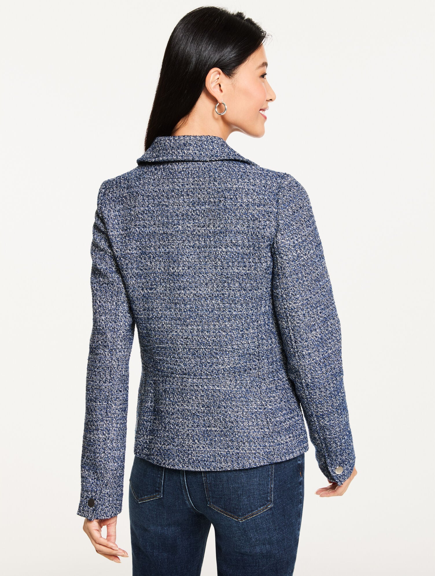 Misty Tweed Moto Jacket