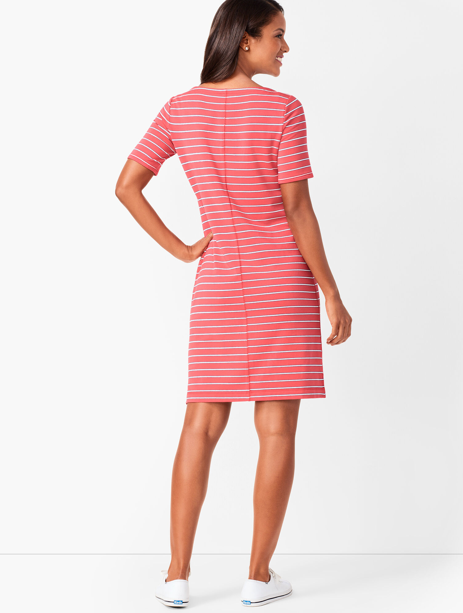 Patch-Pocket Stripe Dress