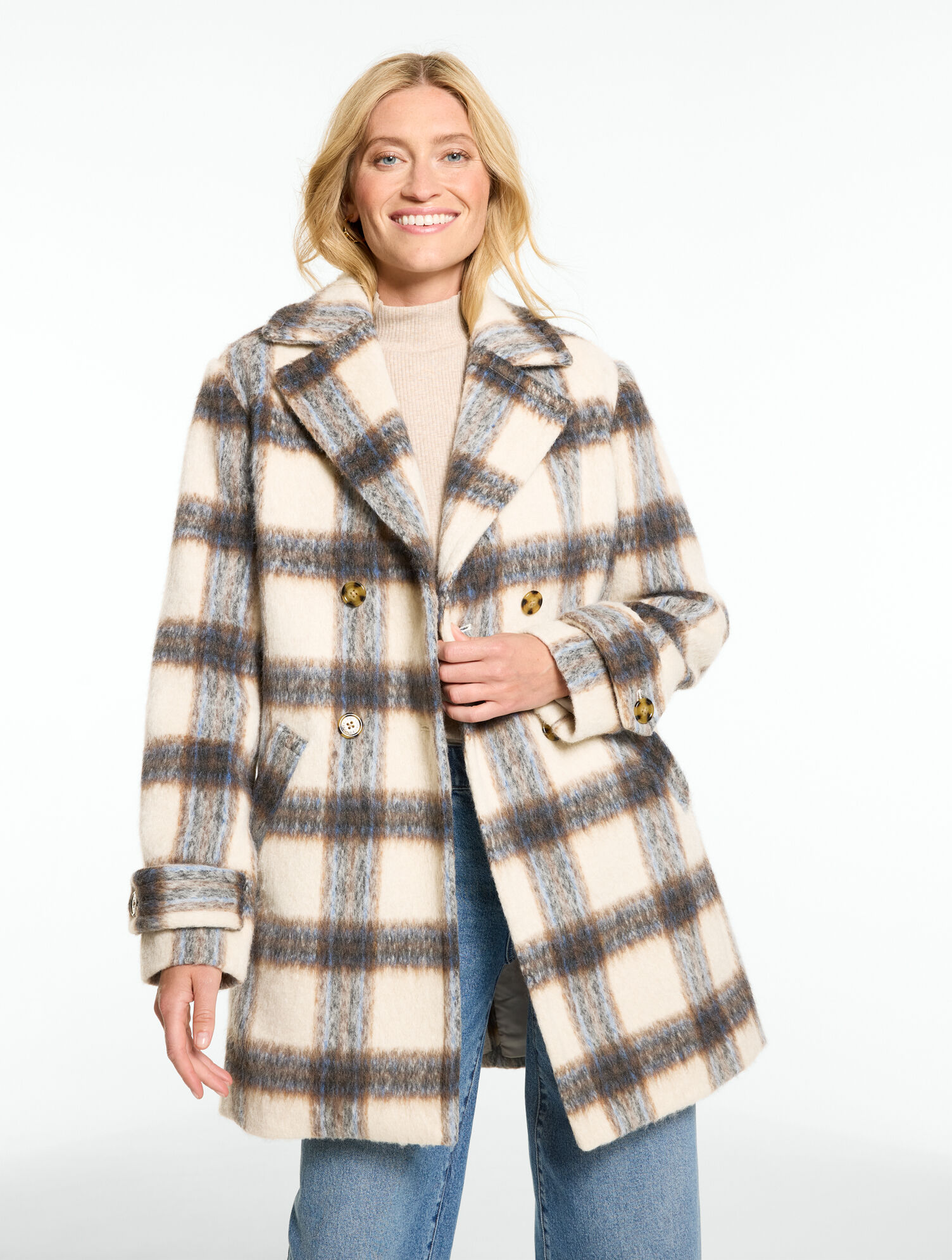 Chateau Plaid Brushed Jacket