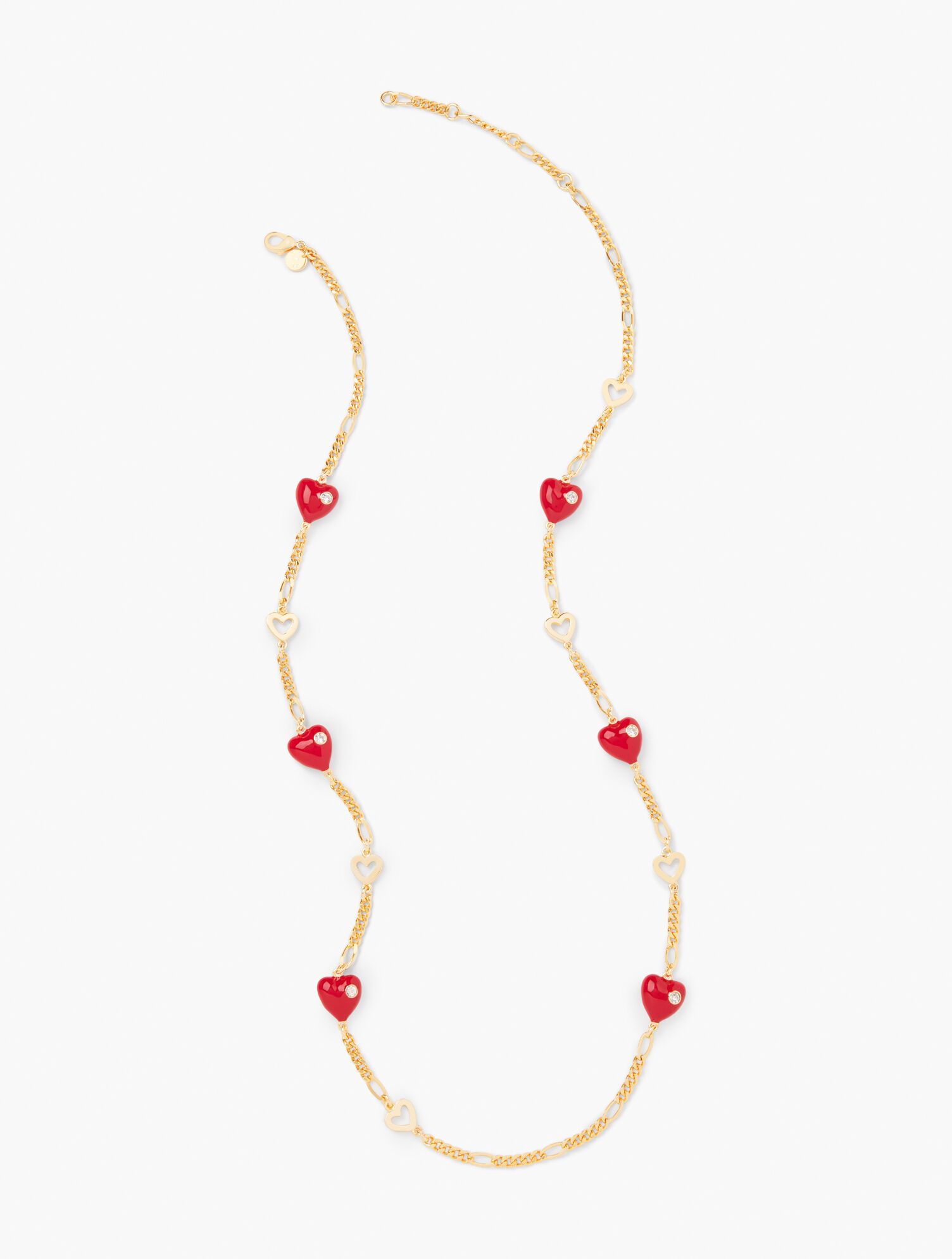 Enamel Hearts Necklace