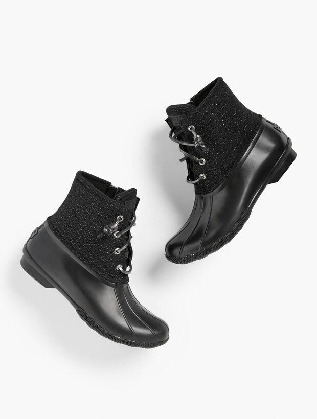 Sperry&reg; Saltwater Sparkle Rubber Rain Boots