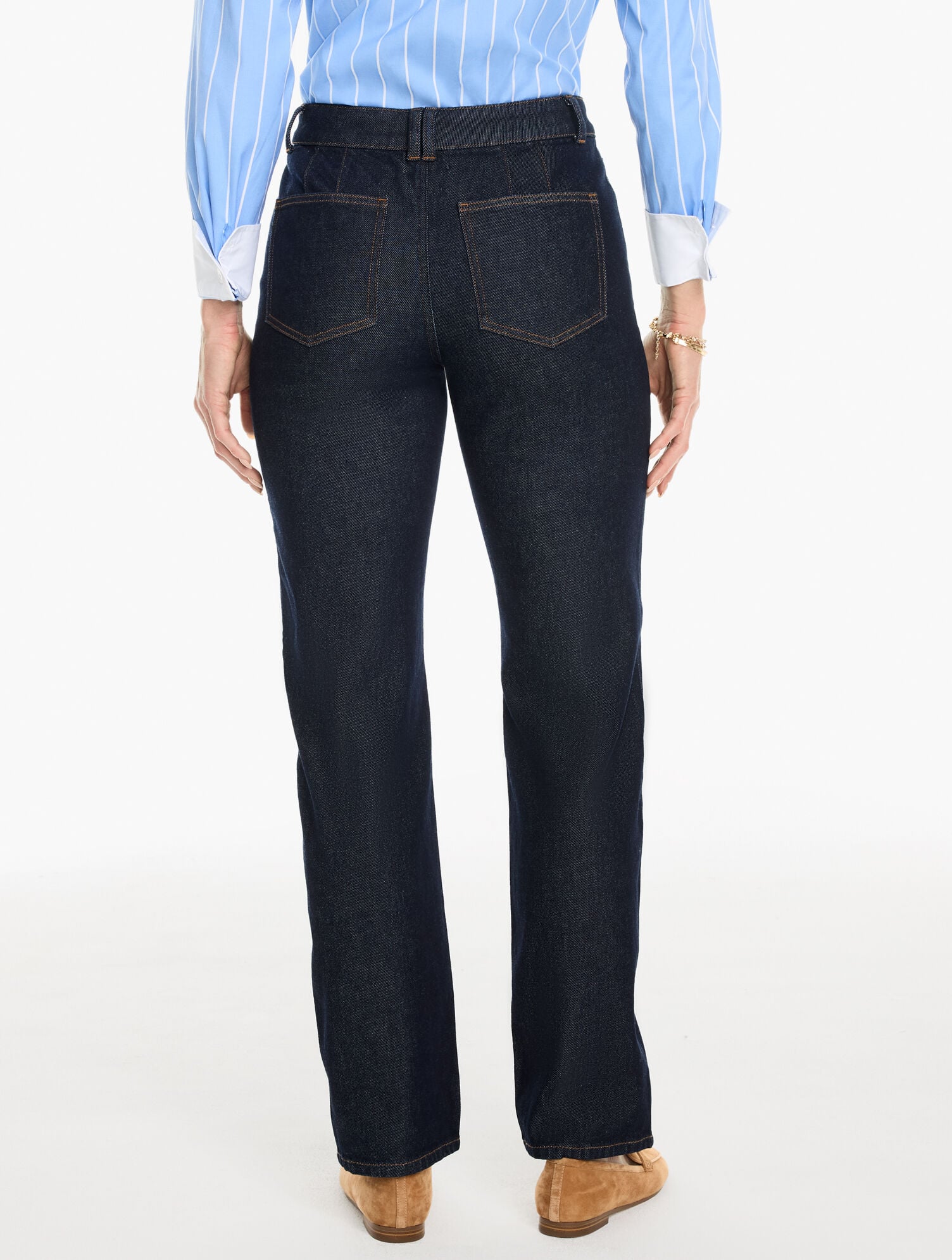 Classic Relaxed Straight Leg Jeans - Halifax Wash