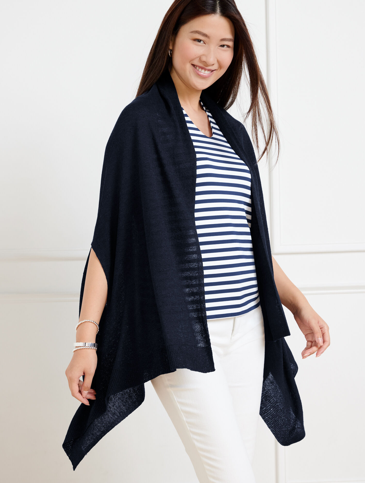 Talbots Ruanas Jersey Stitch Ruana | Talbots