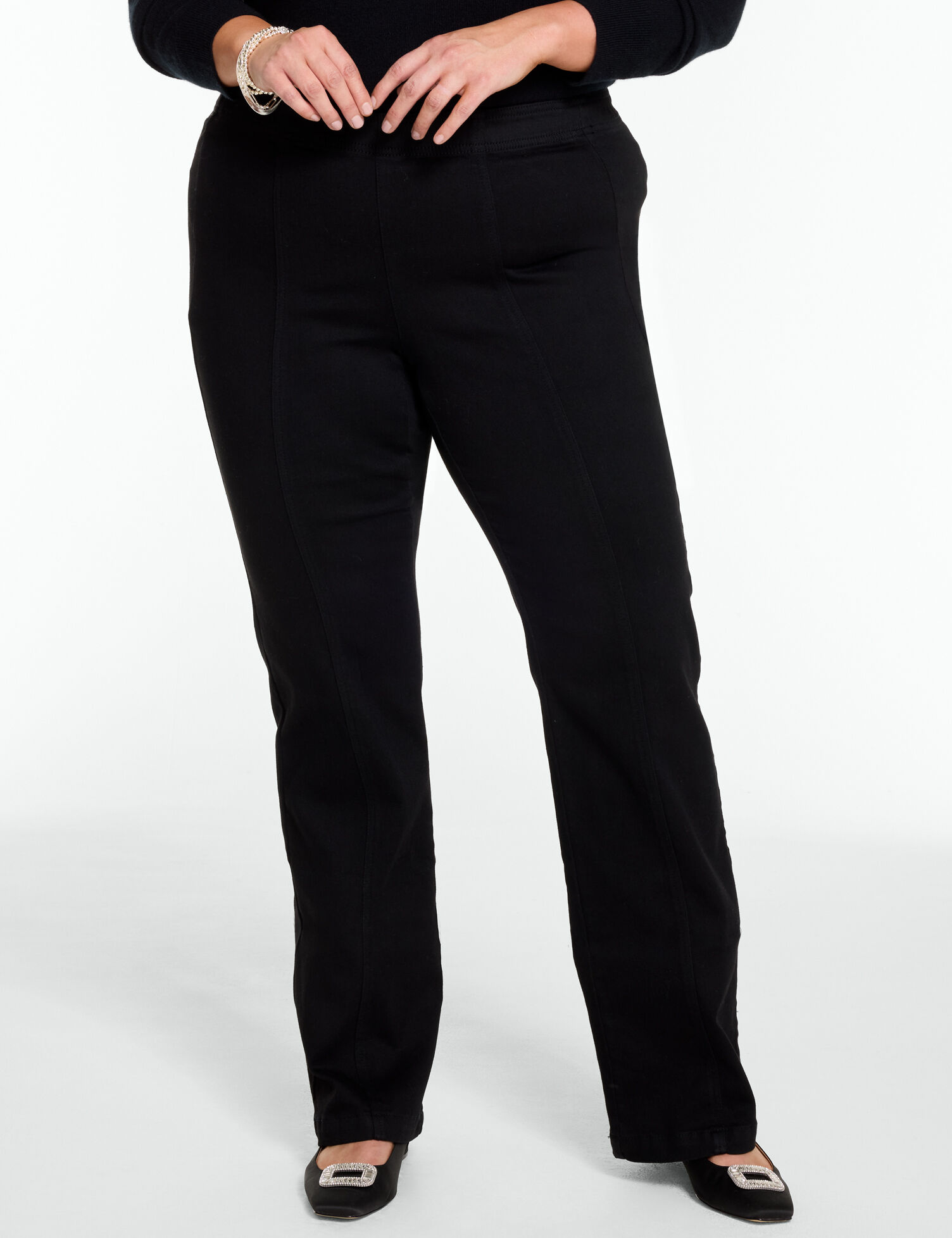 Trouser Pull-On Travel Jeans - Ink