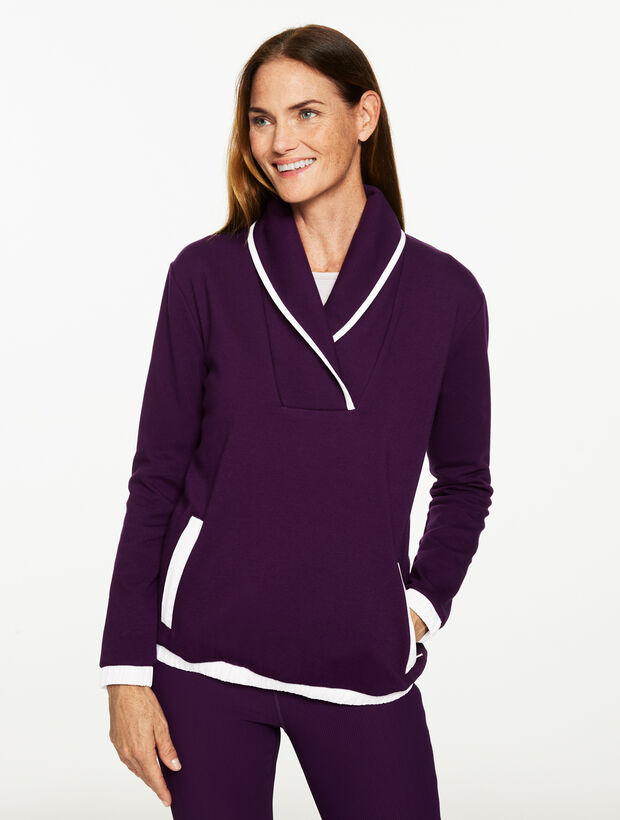 Cozy Cloud Shawl Collar Pullover