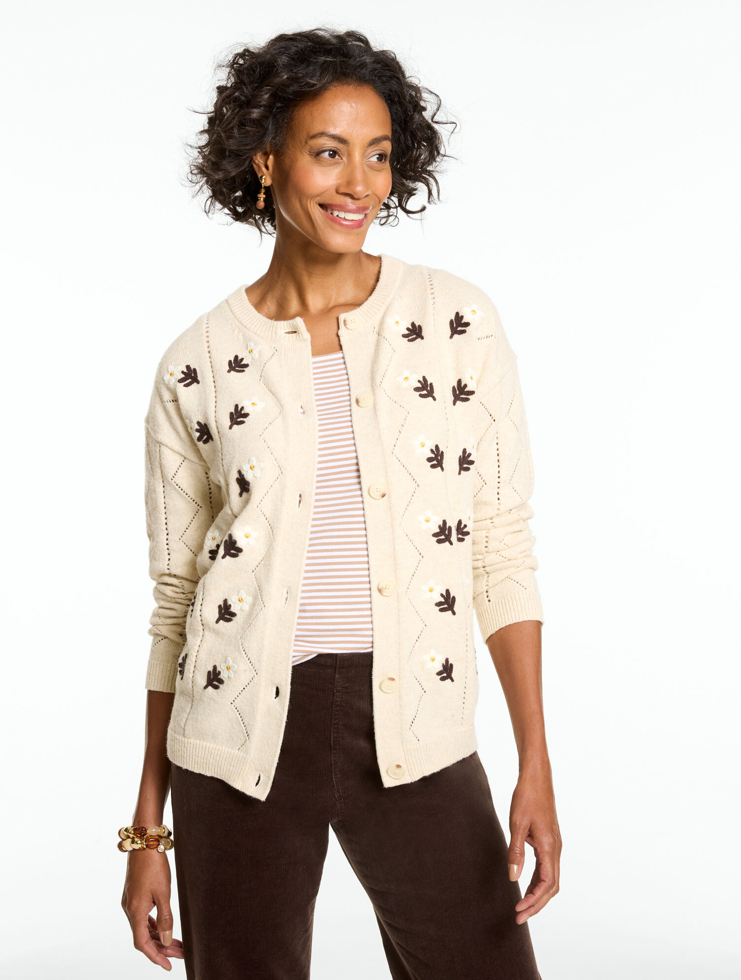 Embroidered Cardigan - Flower Parade