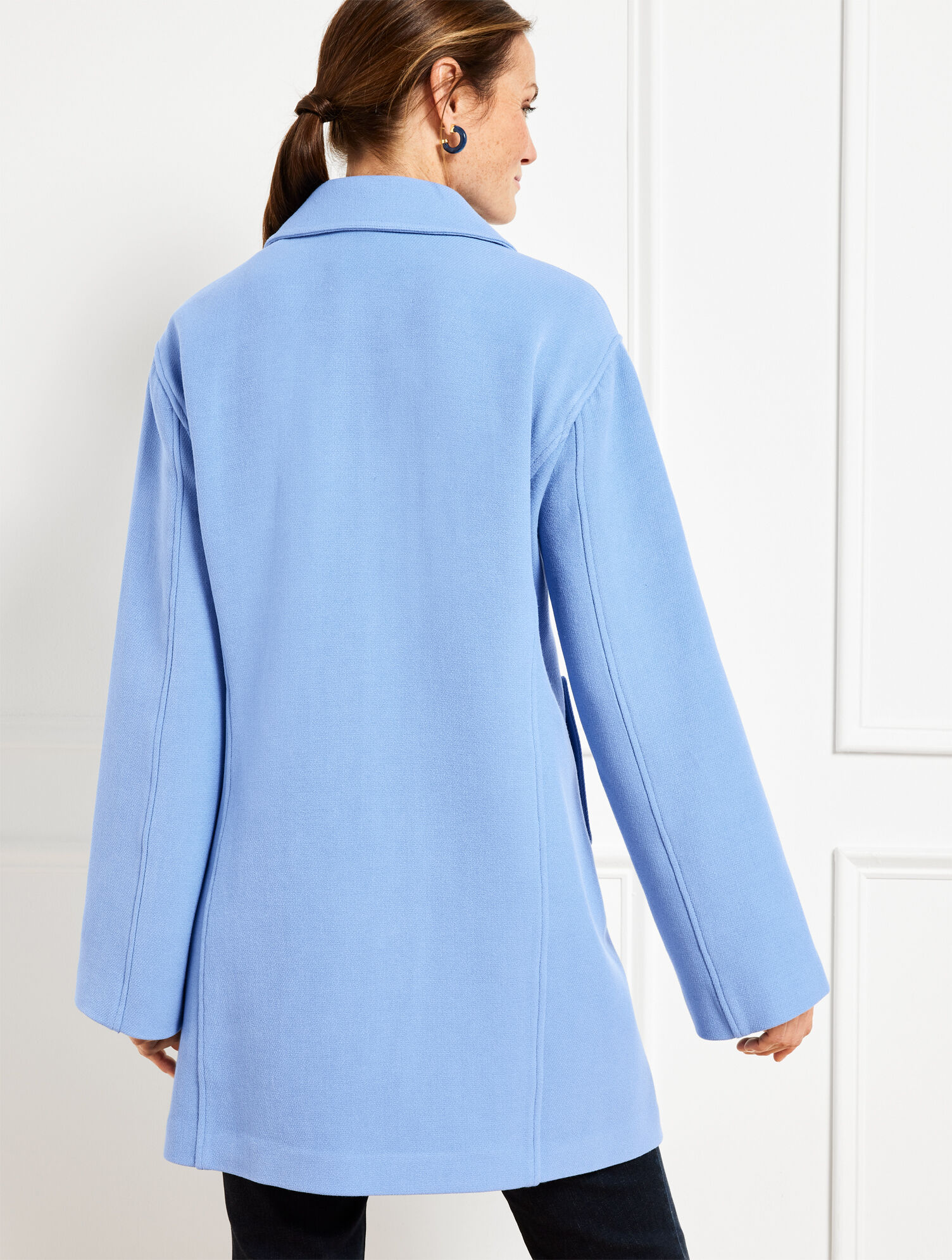 Knit A-Line Coat