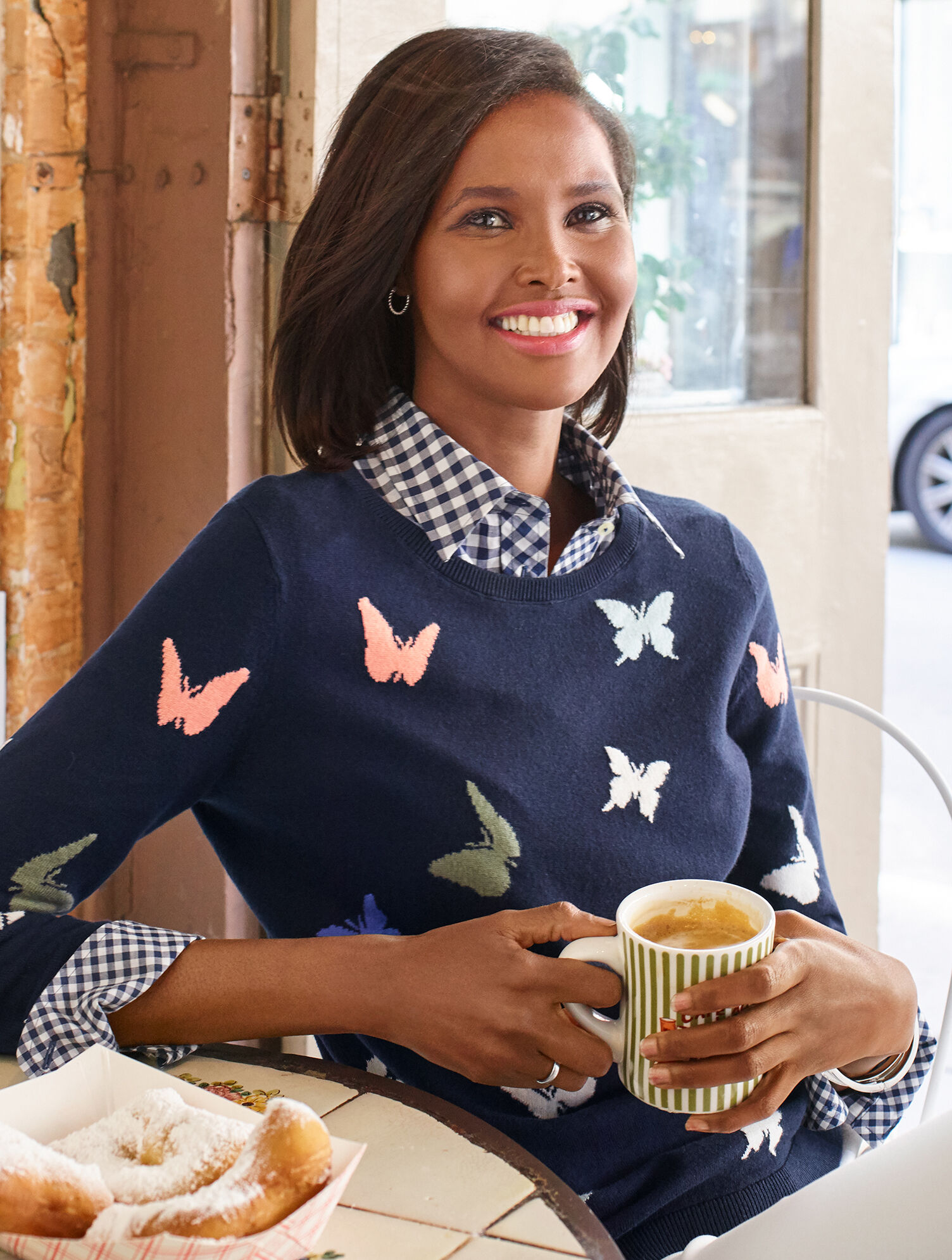 Butterfly Jacquard Sweater