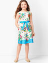 Girls Blossoms Fit &amp; Flare Dress