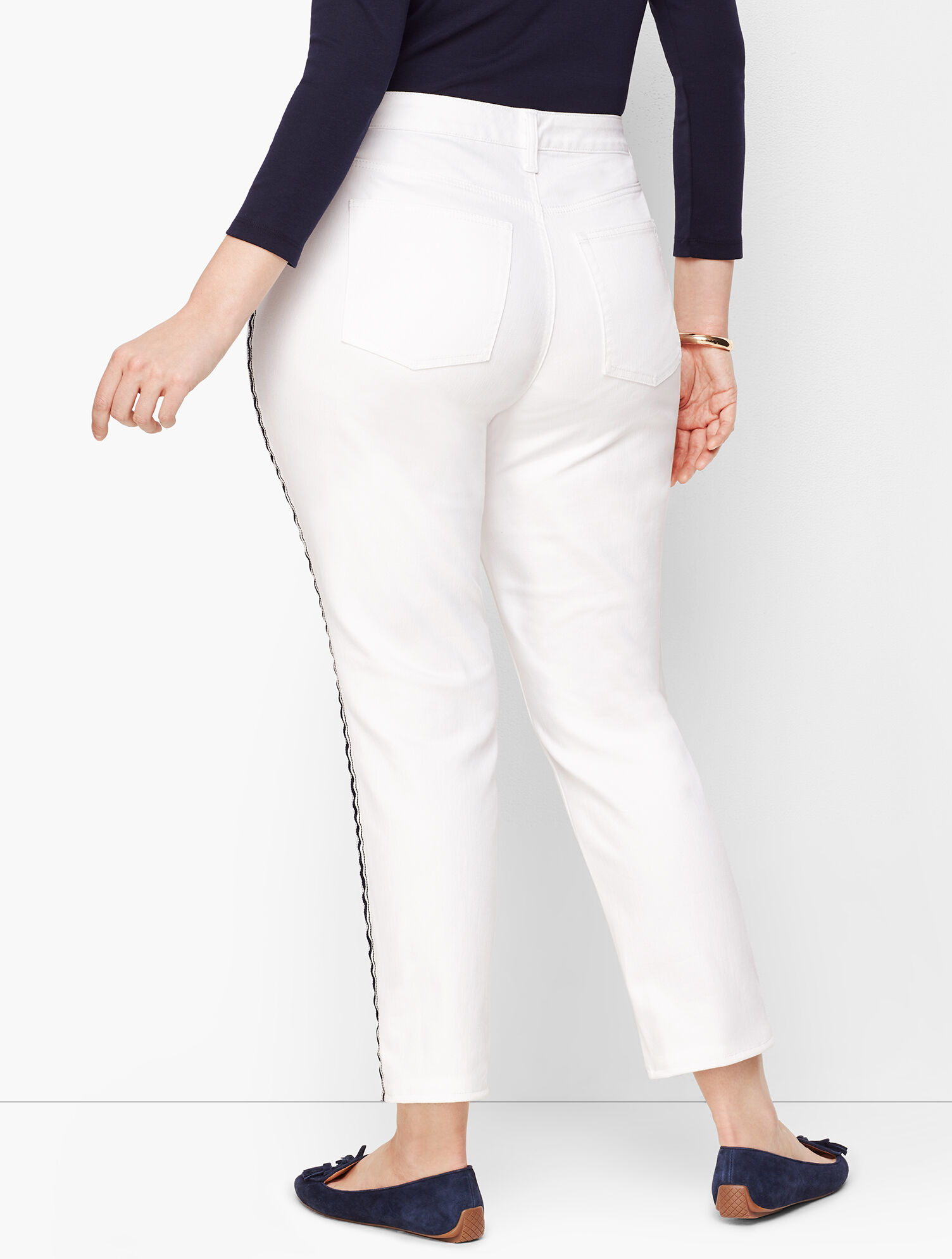 Modern Ankle Jean - White 