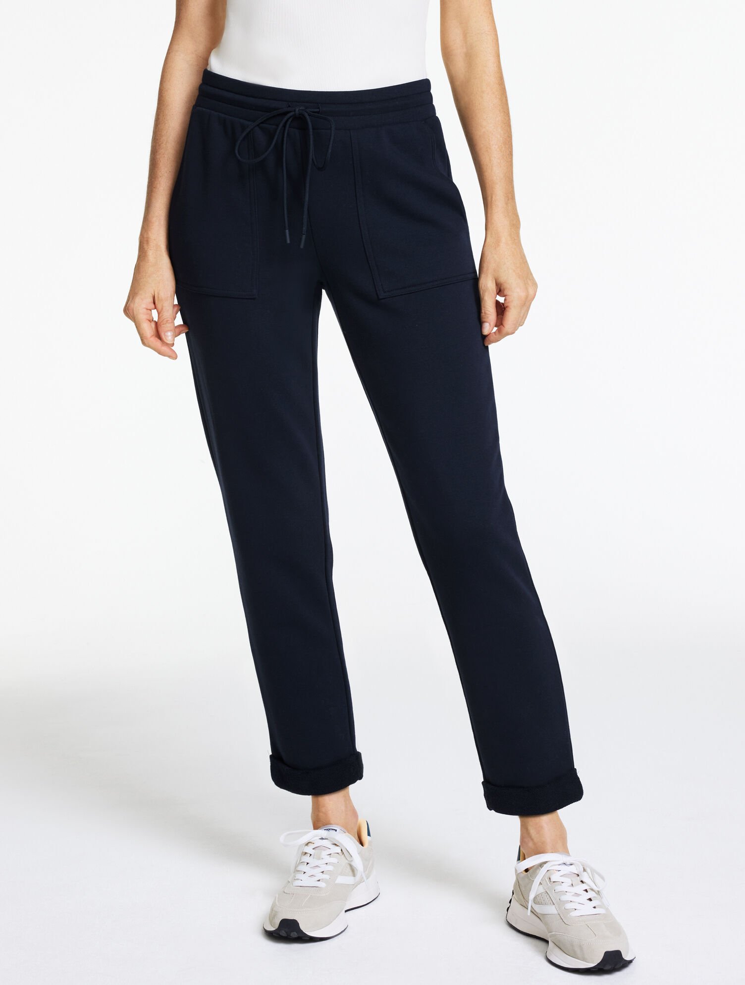 Cozy French Terry Taper Leg Pants