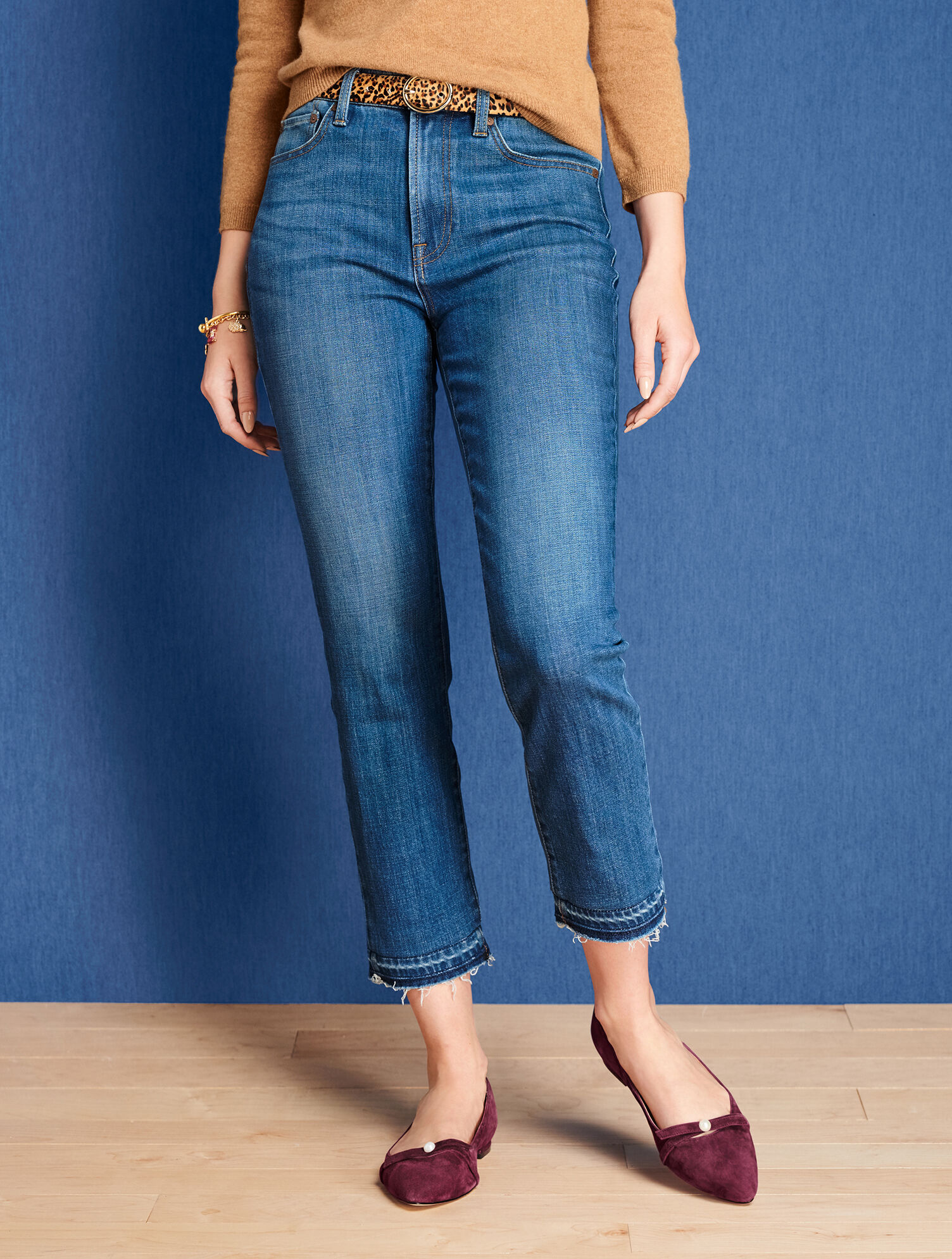 Mini Calf Hair Belt | Talbots display picture 1