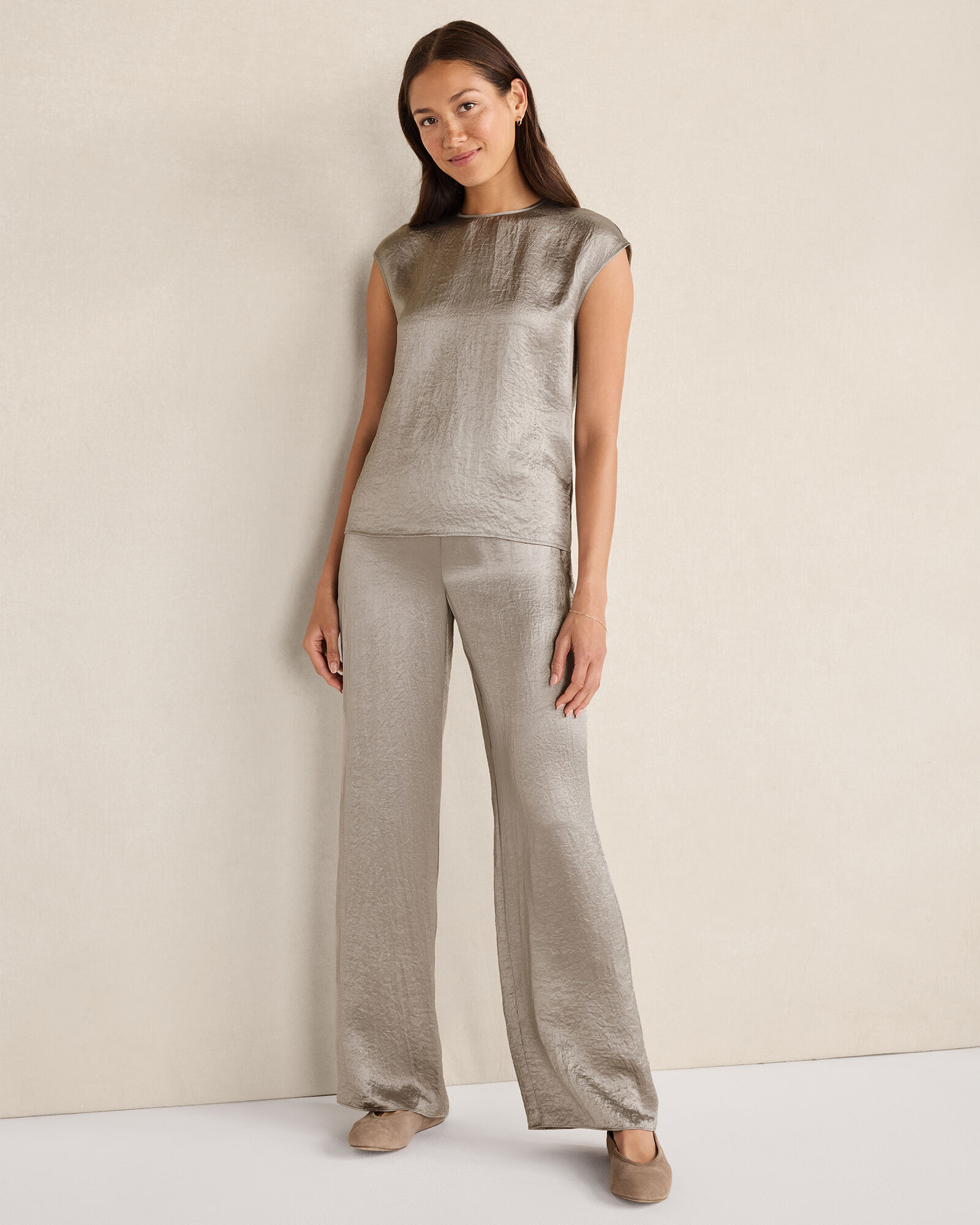 Luxe Crinkle Shine Top