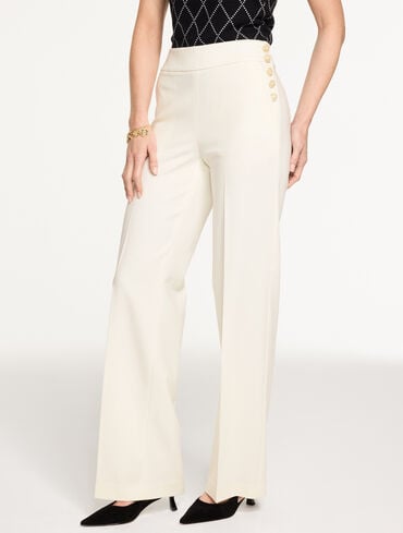 Women's White Modern Workwear Dress Pants | Talbots Women's White Modern Workwear Dress Pants | Talbots