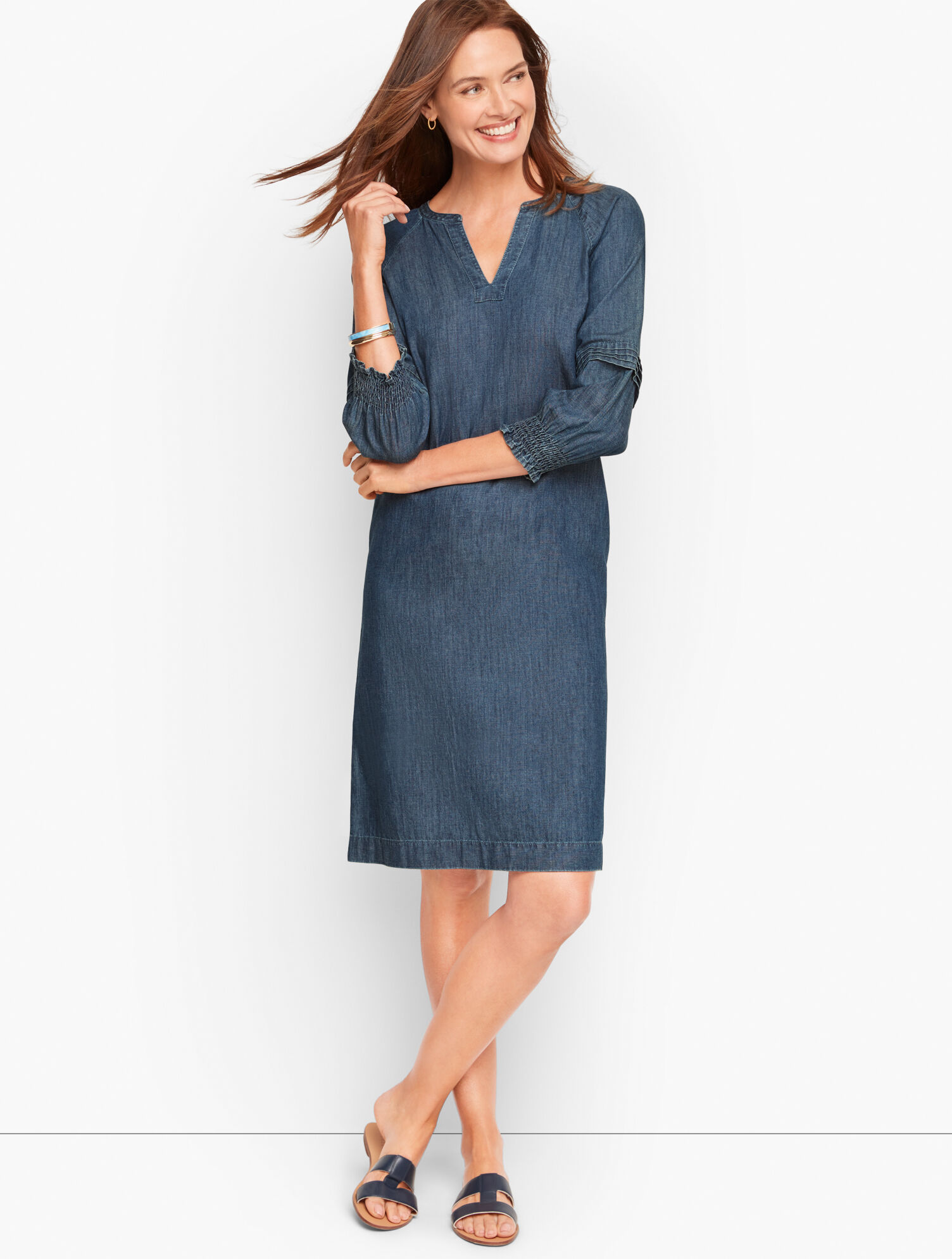 Denim Shift Dress