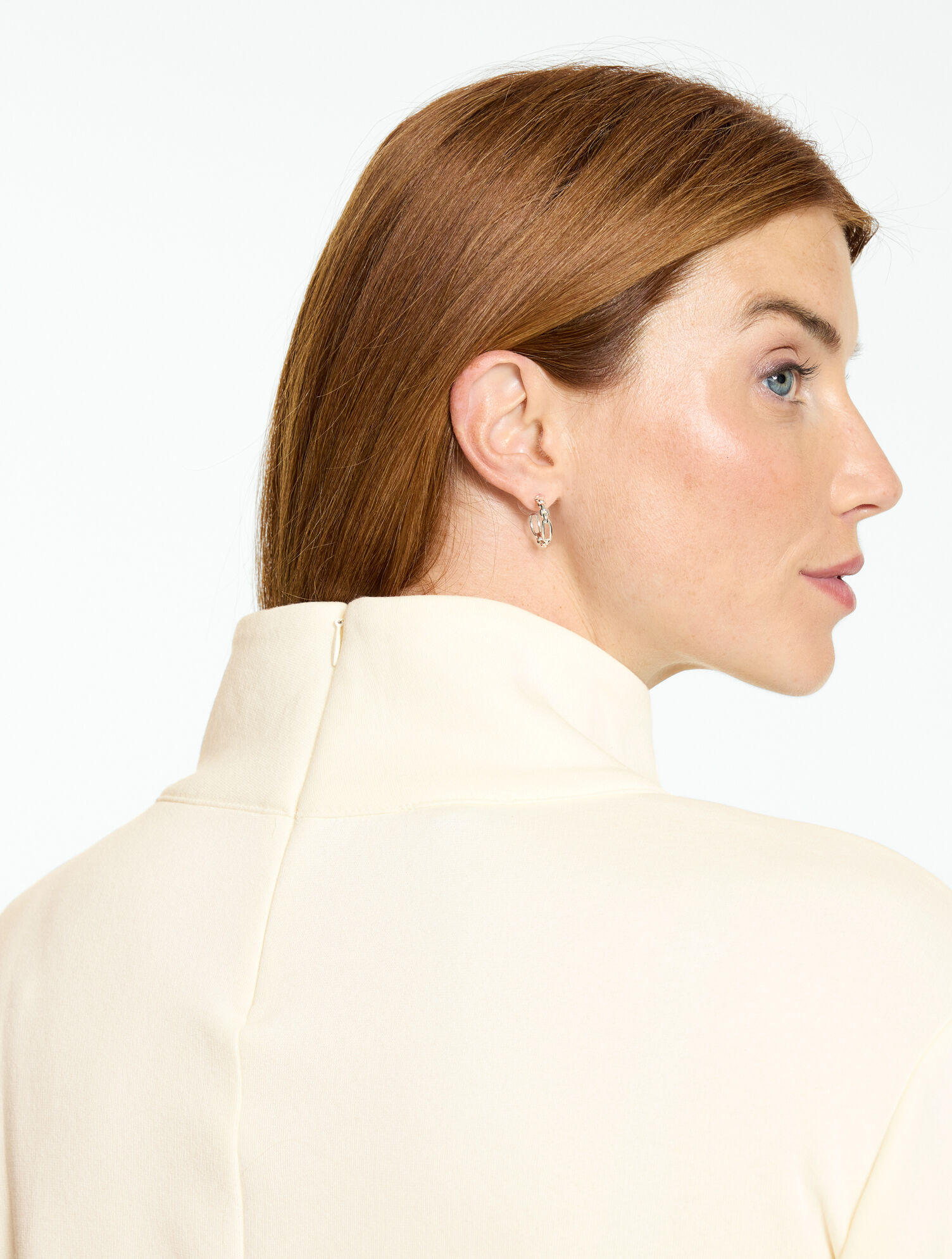 Mixed Button Mockneck Sweatshirt - thumbnail 3