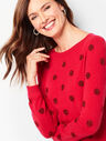 Tinsel-Dot Bateau-Neck Sweater