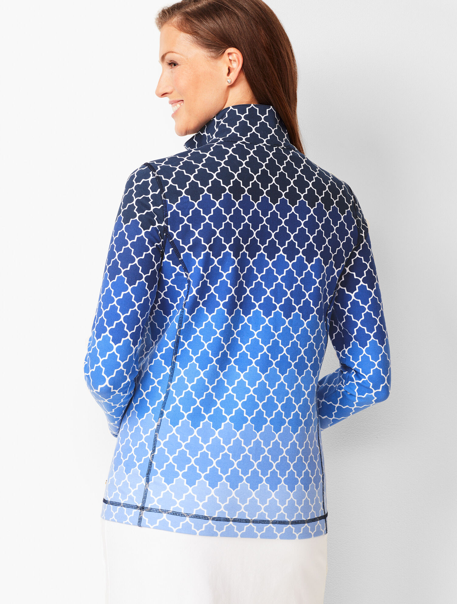 Everyday Yoga Jacket - Ombré Geo-Print | Talbots