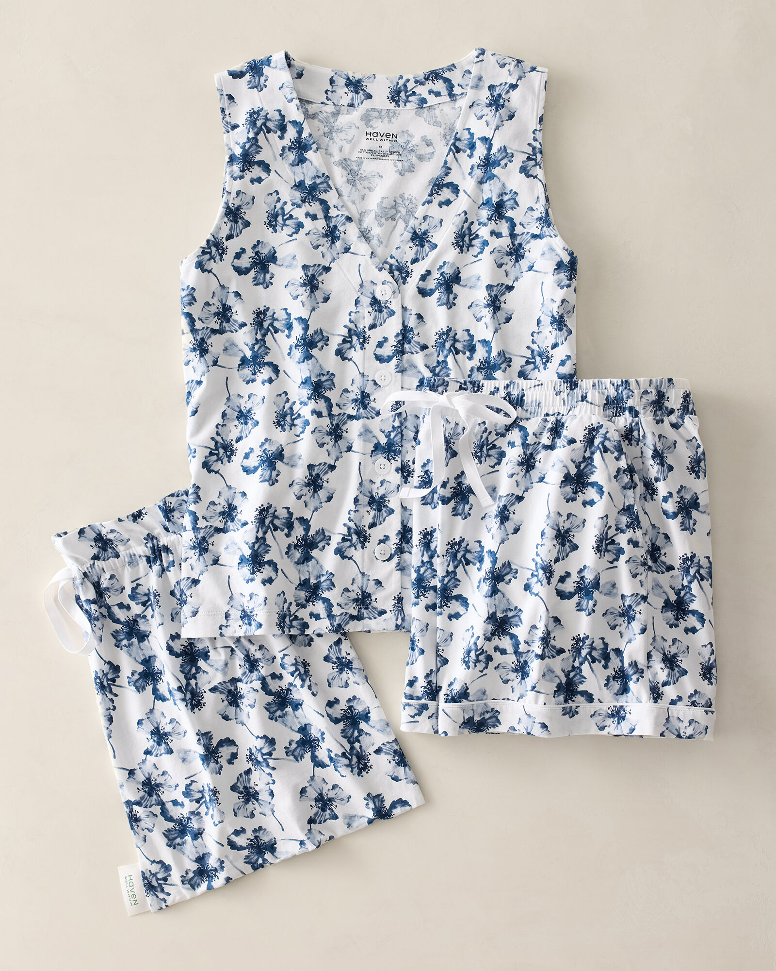 Organic Cotton Jersey Anemone Sleep Set