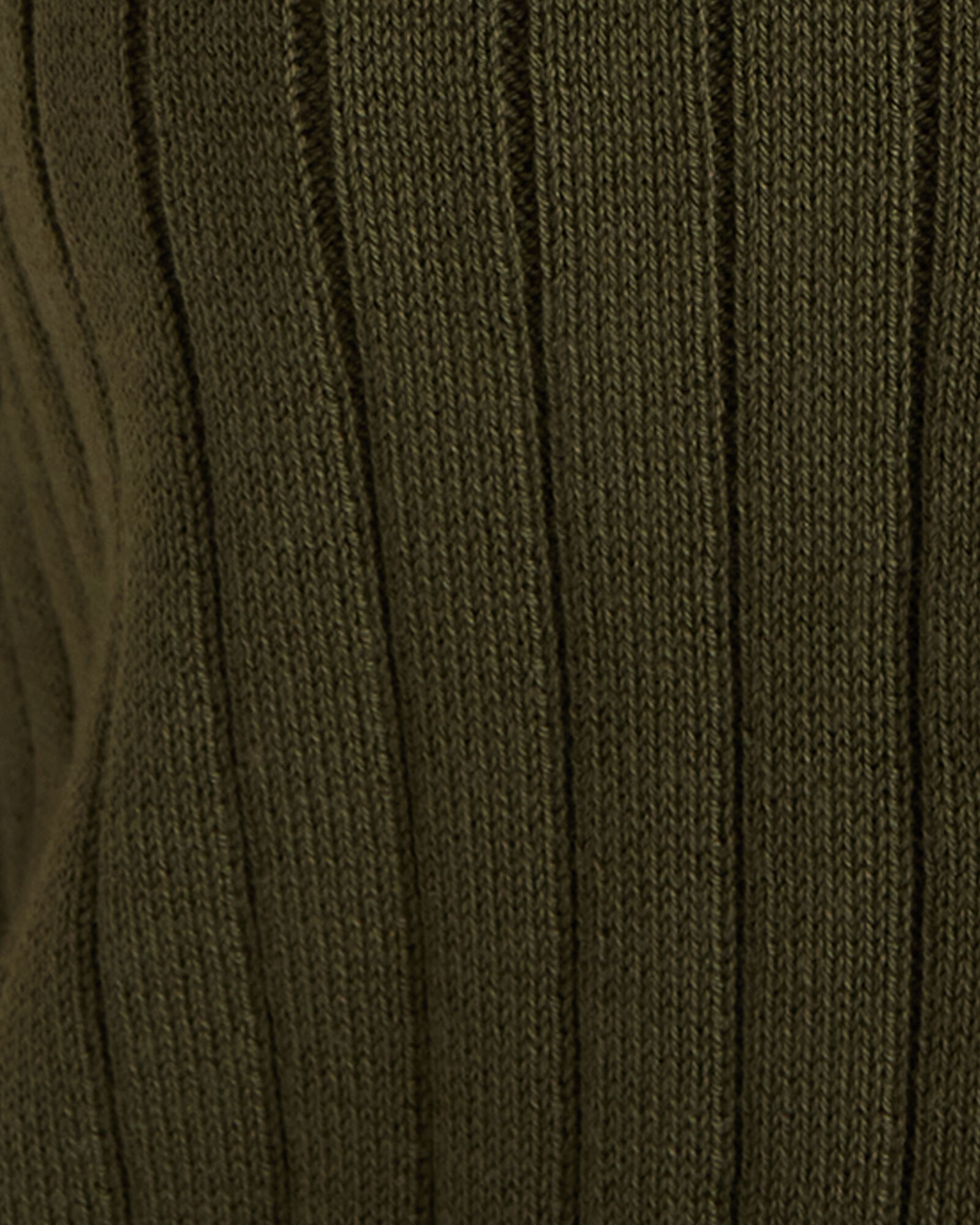 Organic Cotton Ribbed Johnny Collar Sweater