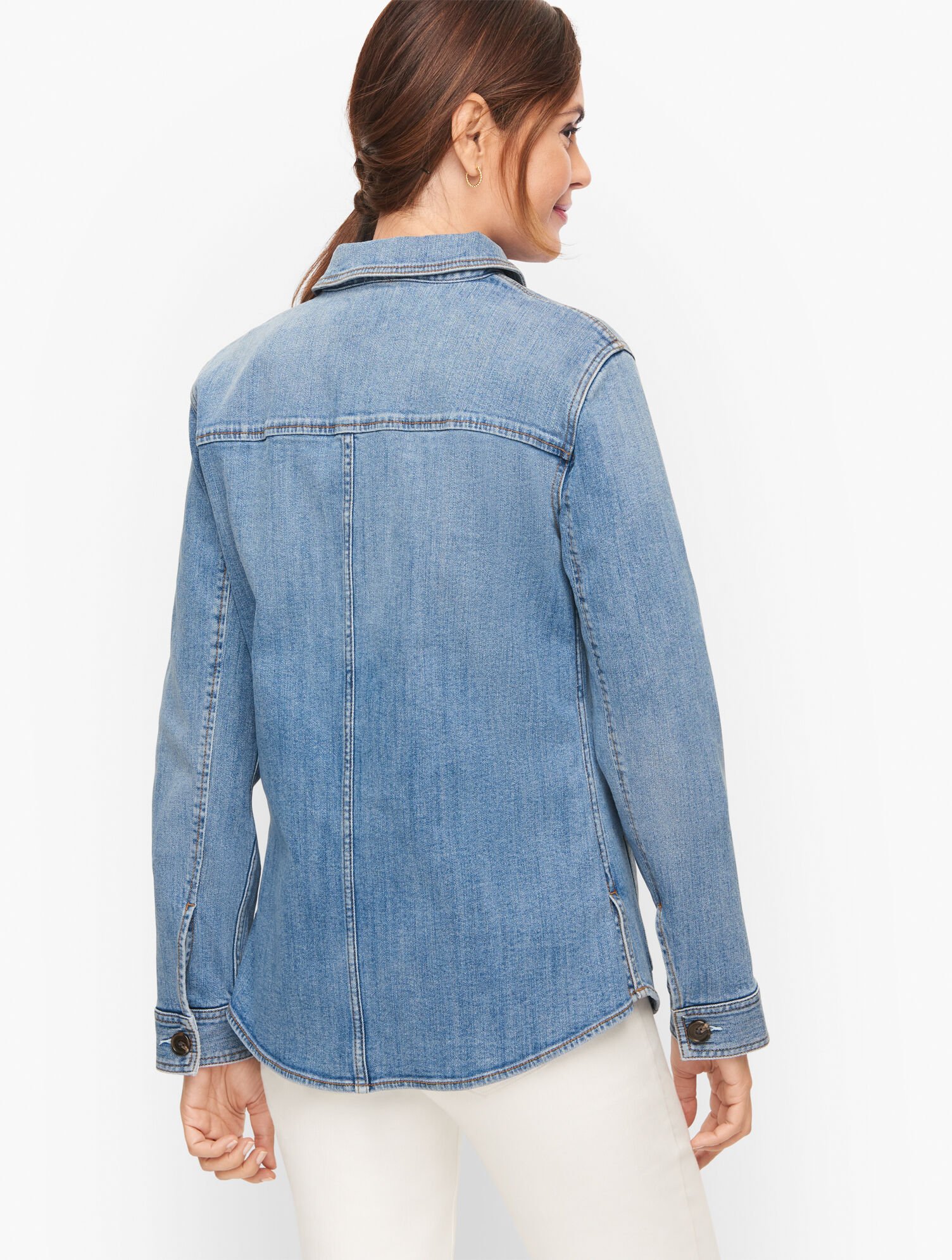 Denim Shirt Jacket Isabell Wash Talbots