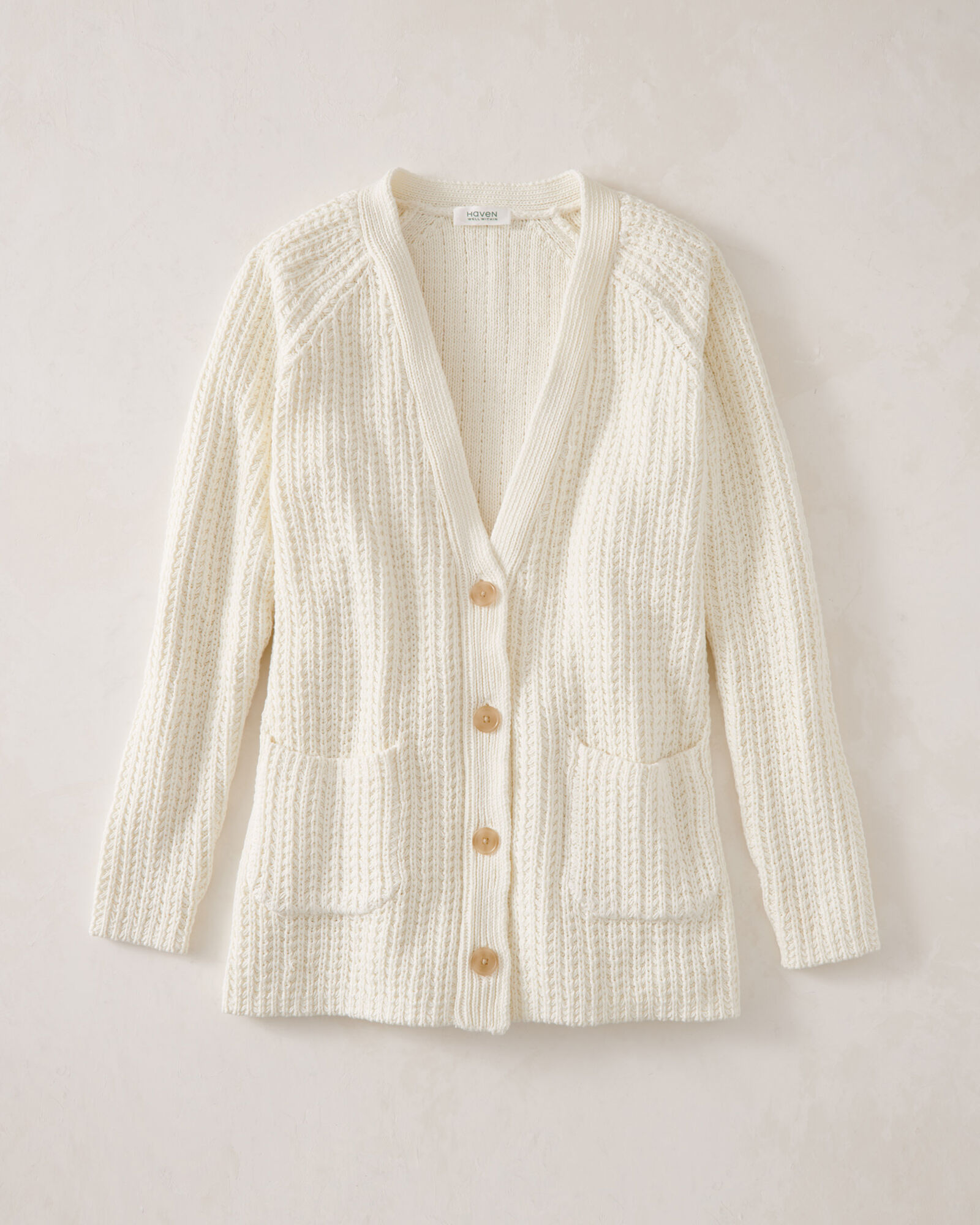 Organic Cotton Crochet Cardigan | Haven Well Within