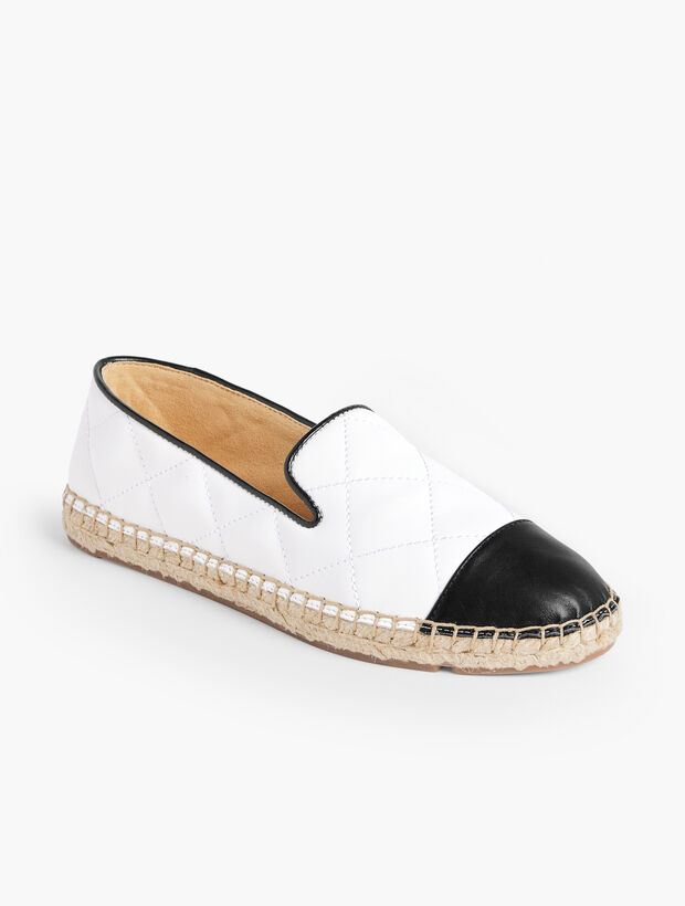 Izzy Quilted Soft Nappa Espadrilles