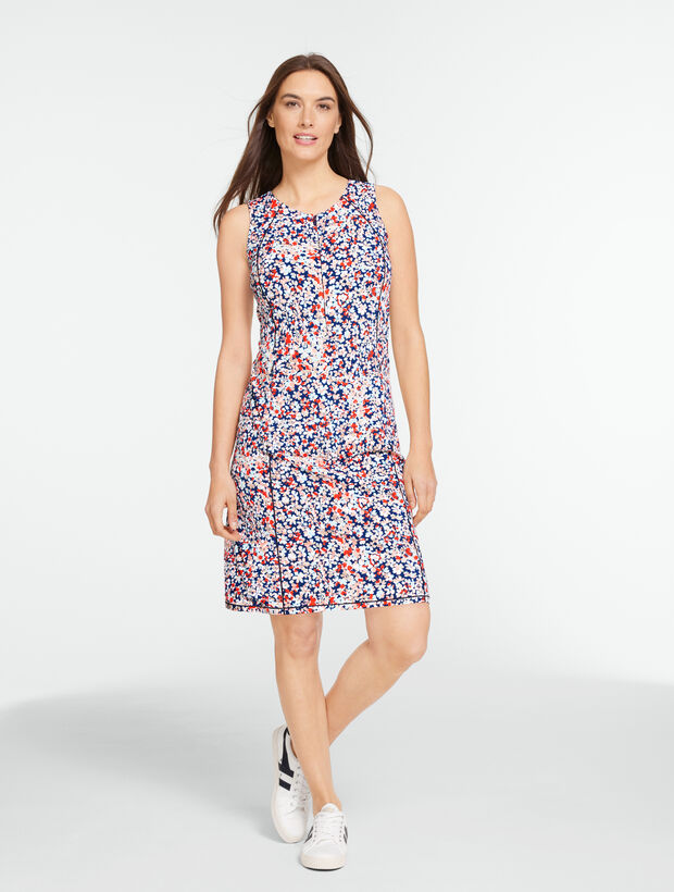 Out &amp; About Zip Front Dress - Camo Floral