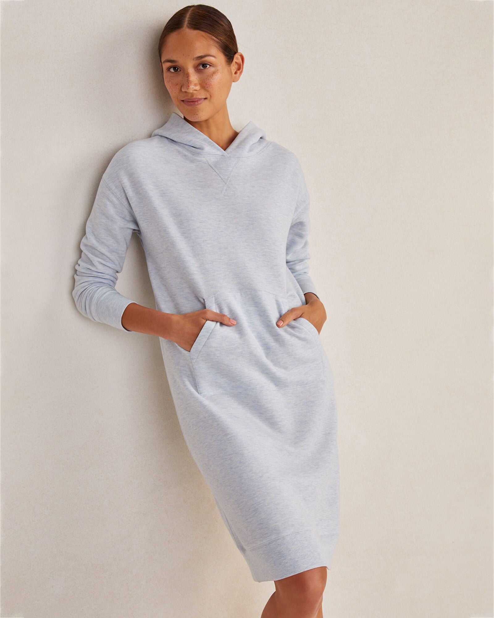 white christmas dresses Fleece Dress – LightHeart Gear main image 0