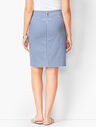 Gingham A-Line Cotton Skirt