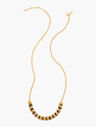 Tortoise &amp; Gold Beaded Necklace