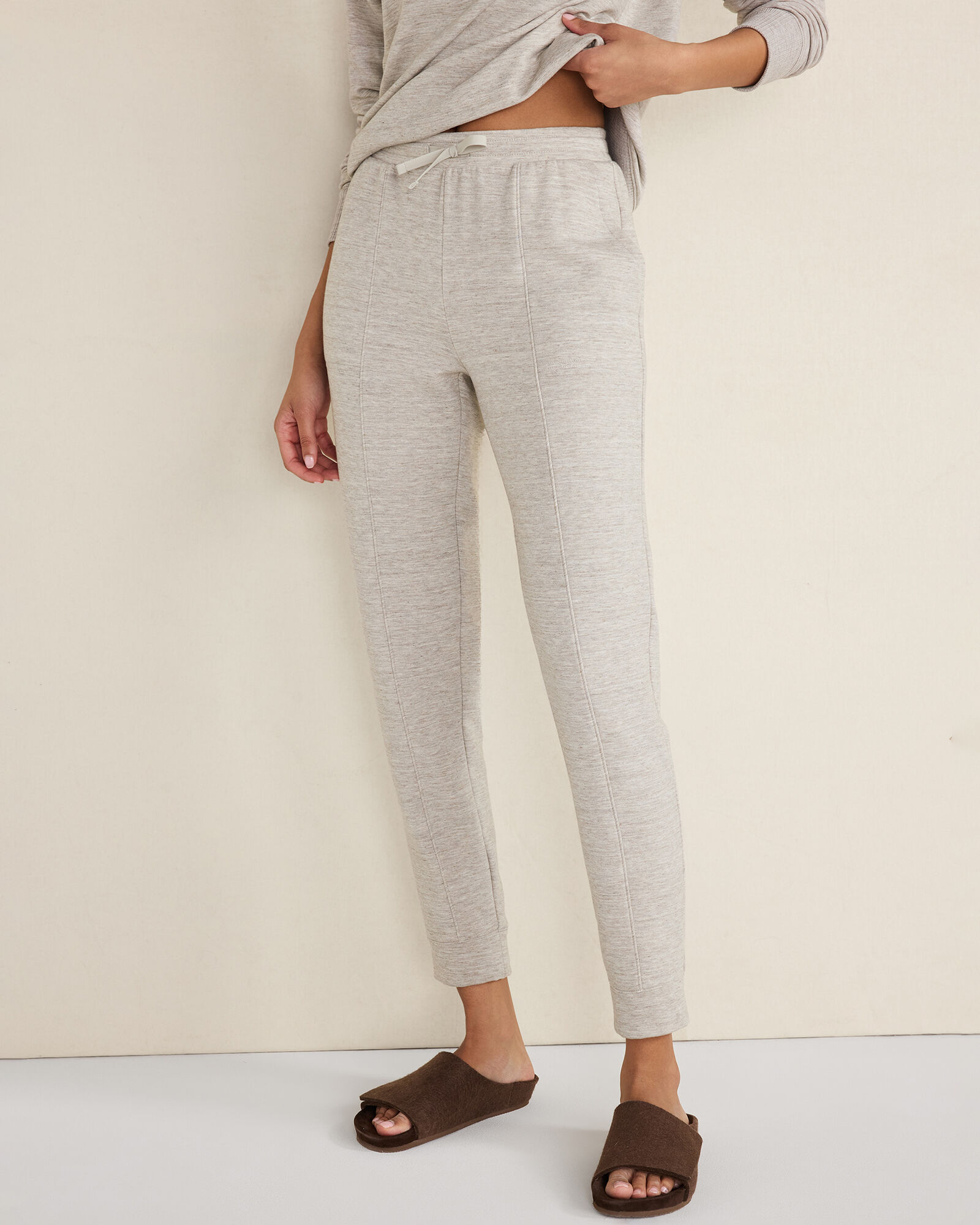 Fleece Pintuck Joggers - image 2