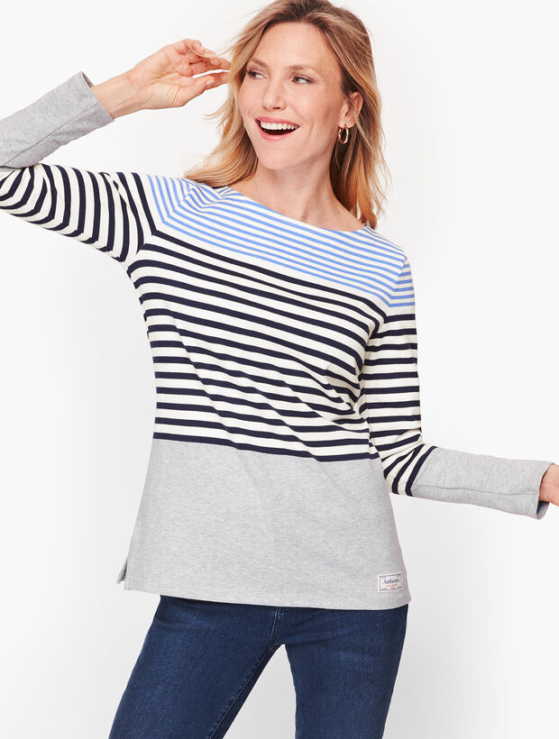 Authentic Talbots Tee - Randall Stripe