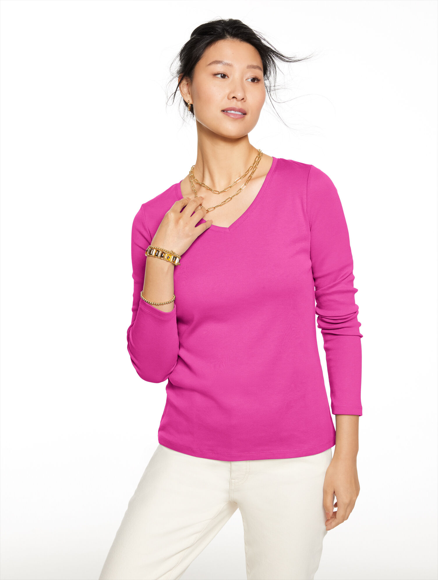 Pima V-Neck Tee