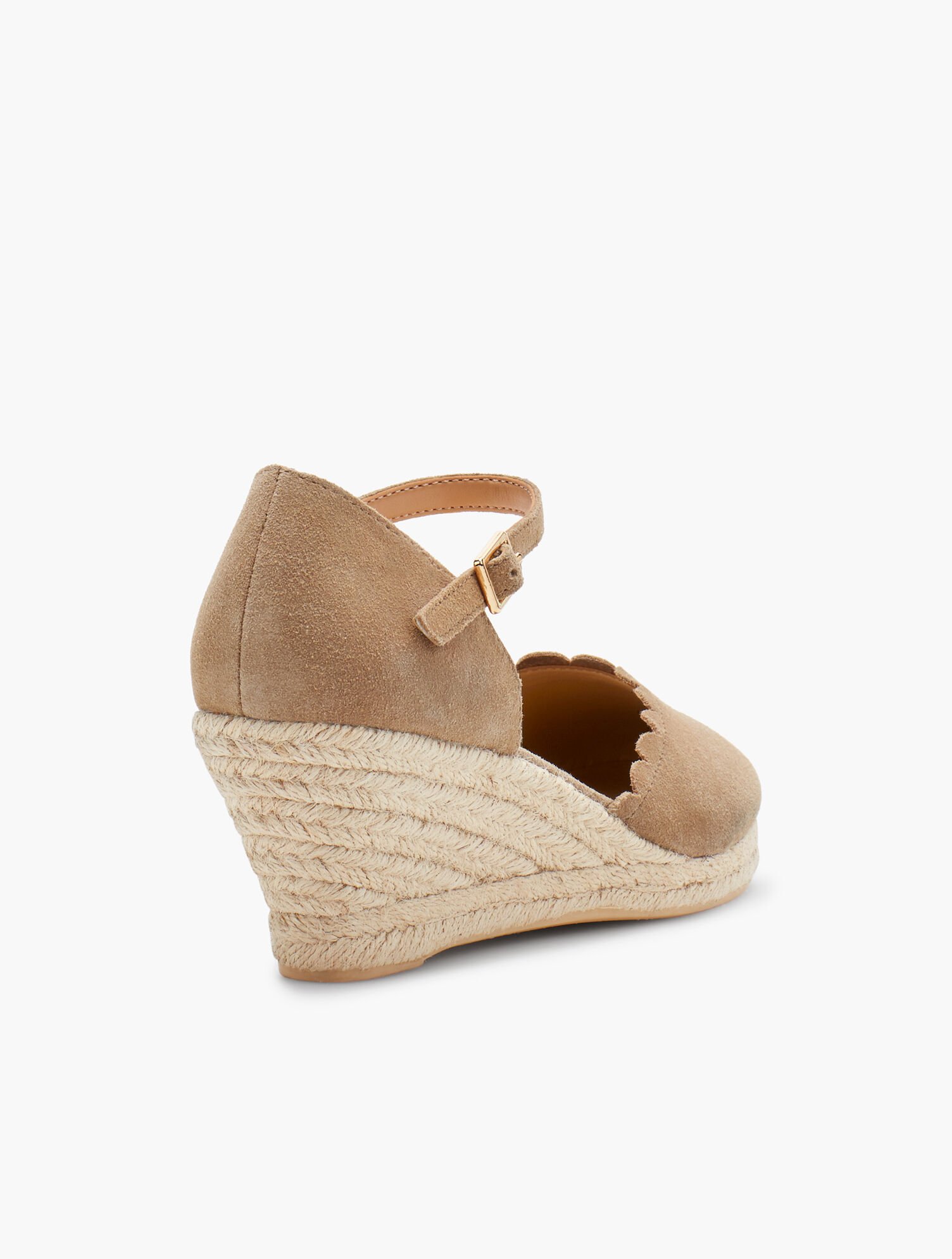 Lyndsay Espadrille Wedges - Scallop- Edge
