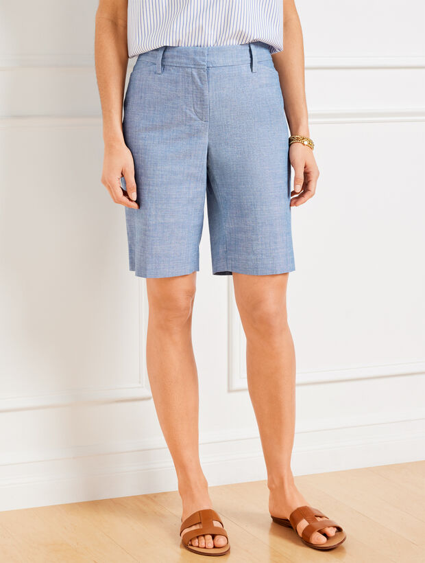 Perfect Shorts - Newport Chambray - 9&rdquo;