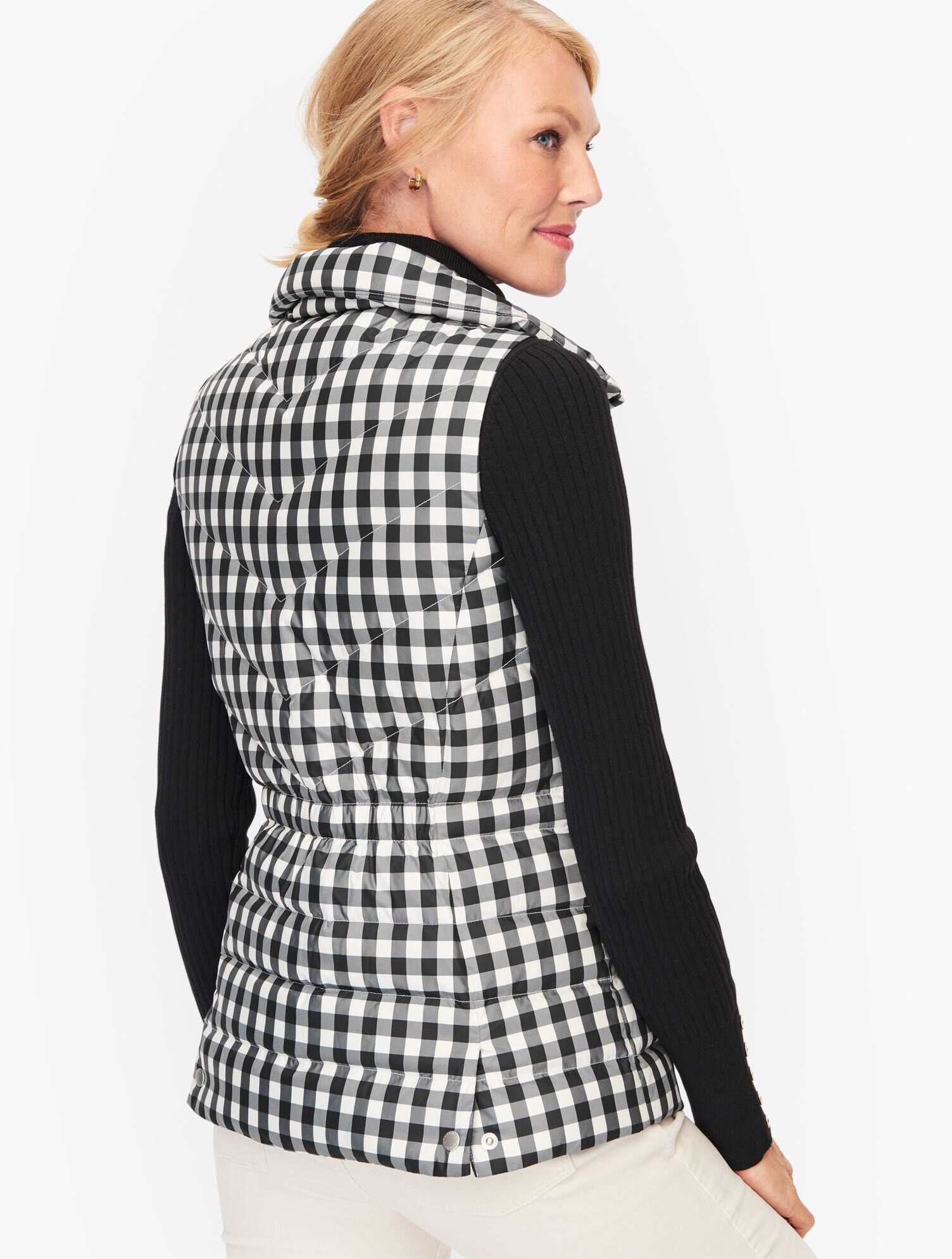Down Puffer Vest - Buffalo Check