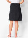 Classic Denim A-Line Skirt - Never Fade Black