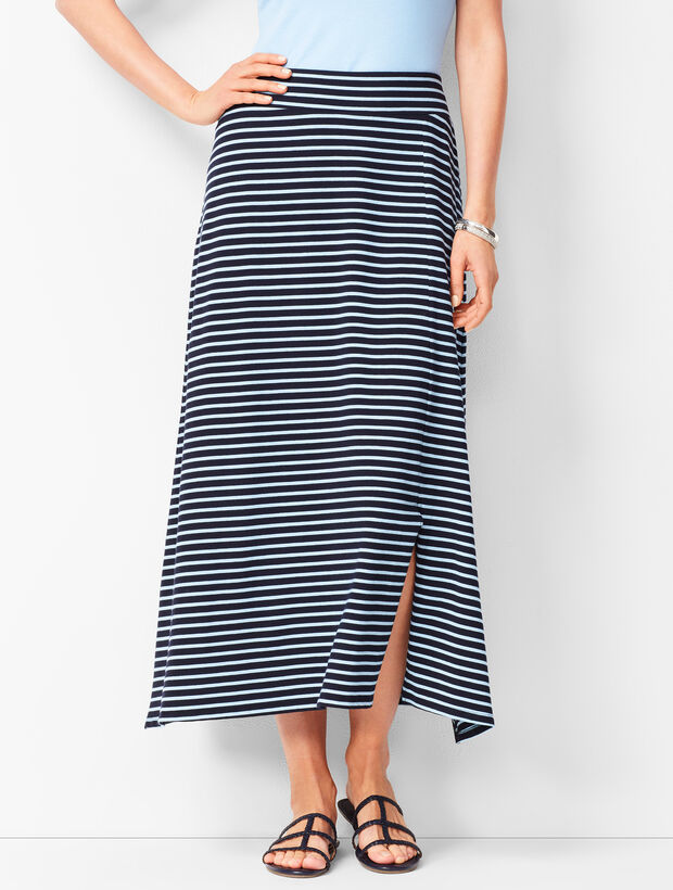 Jersey Maxi Skirt - Stripe