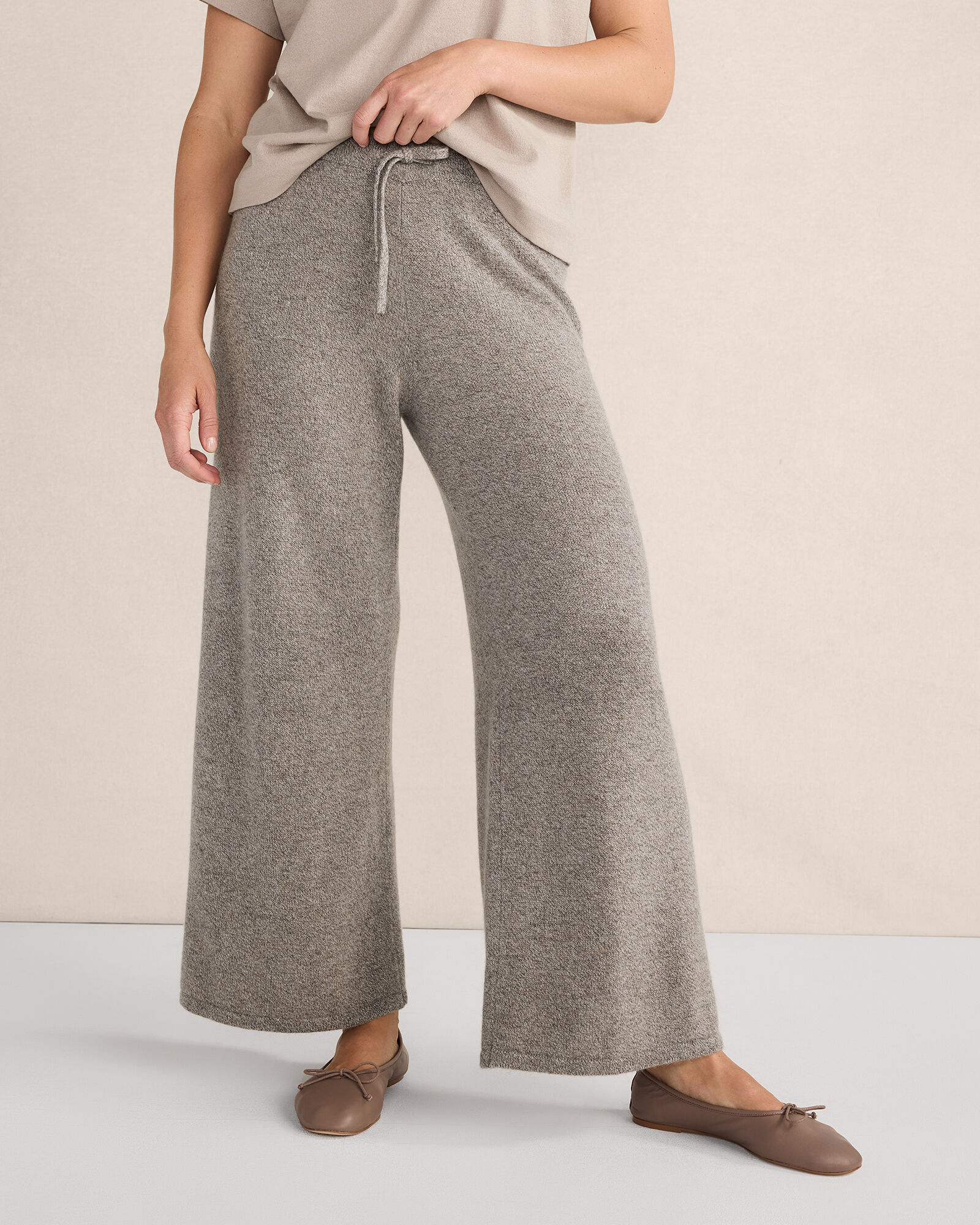 Cashmere Wide Leg Pants