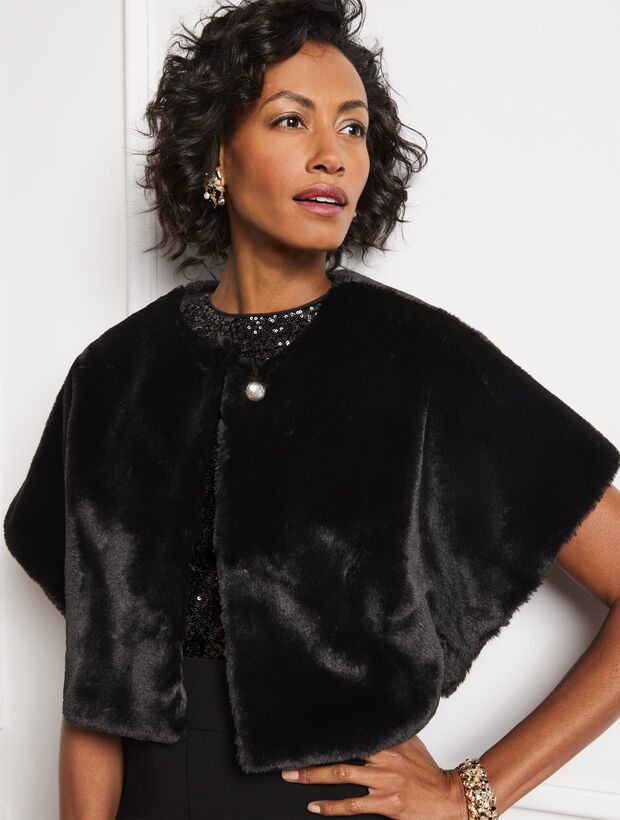 Faux Fur Capelet